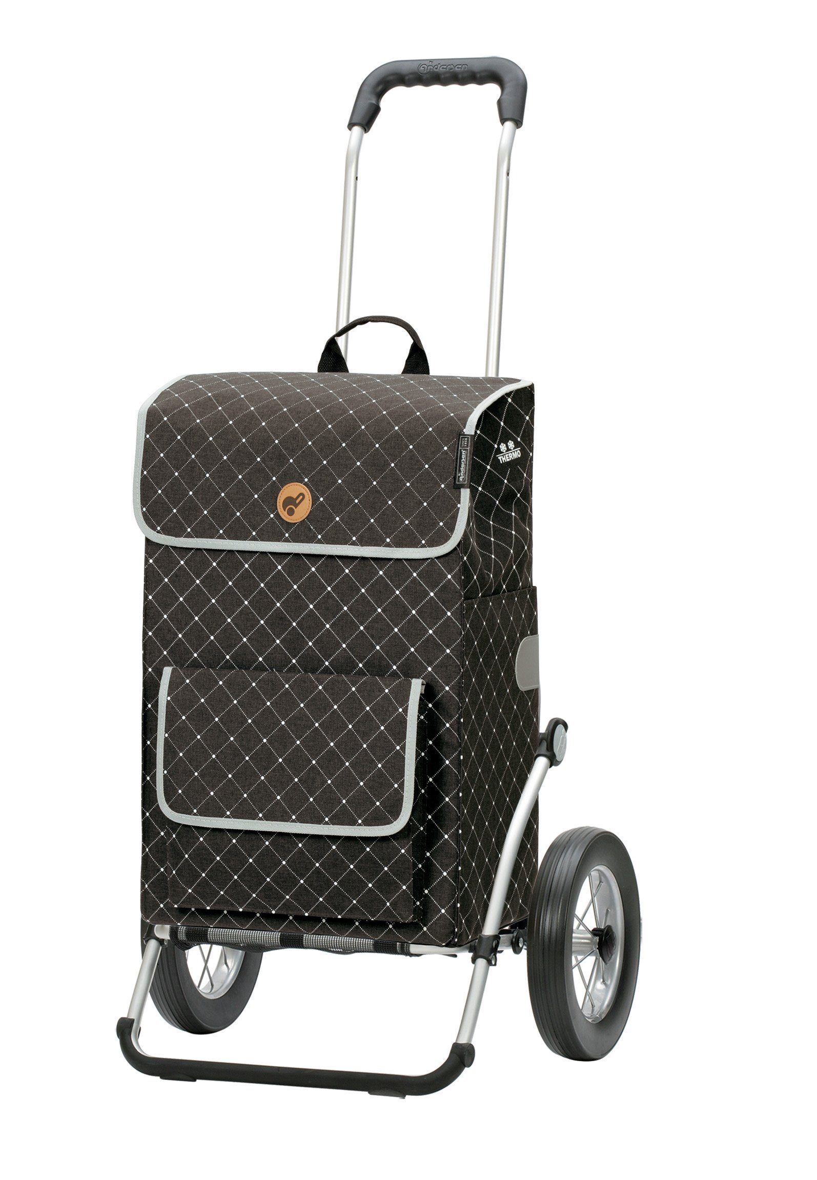 Andersen Einkaufstrolley Andersen Royal Shopper 25 cm Metallspeichen Tamo Anthrazit