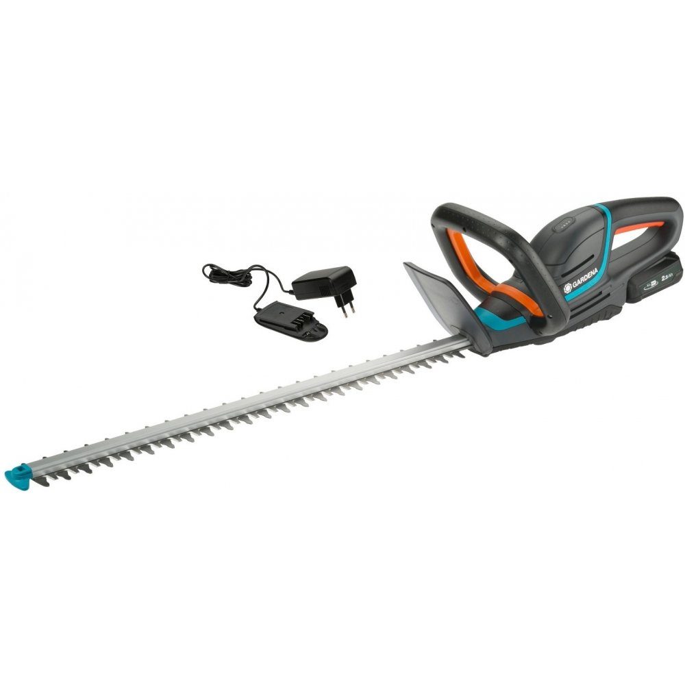 GARDENA Akku-Heckenschere ComfortCut P4A Ready-To-Use Set - Akku-Heckenschere - grau/türkis