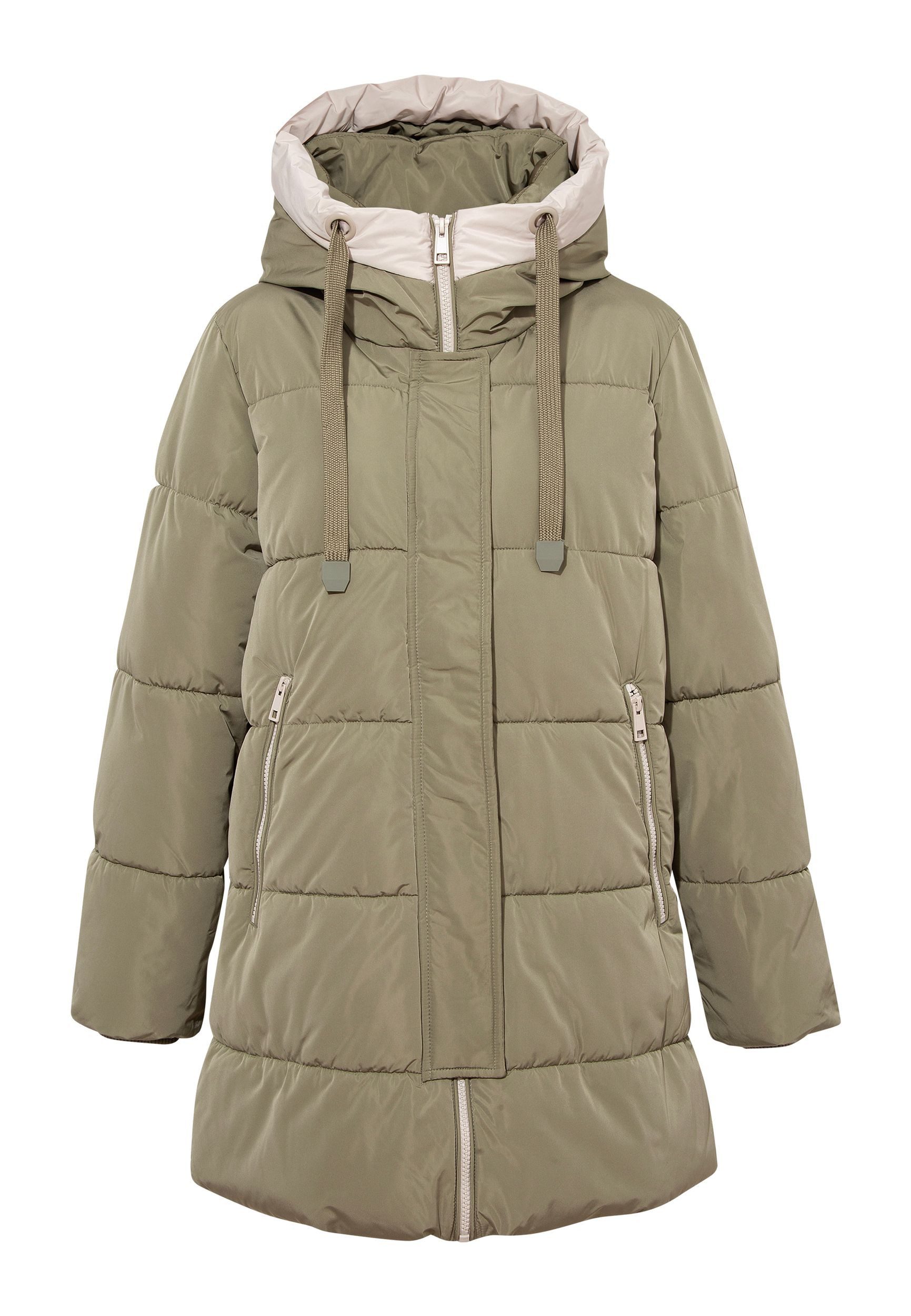 Mavi Winterjacke Steppjacke mit Kapuze und Reißverschlusstaschen (1-St) M11 günstig online kaufen