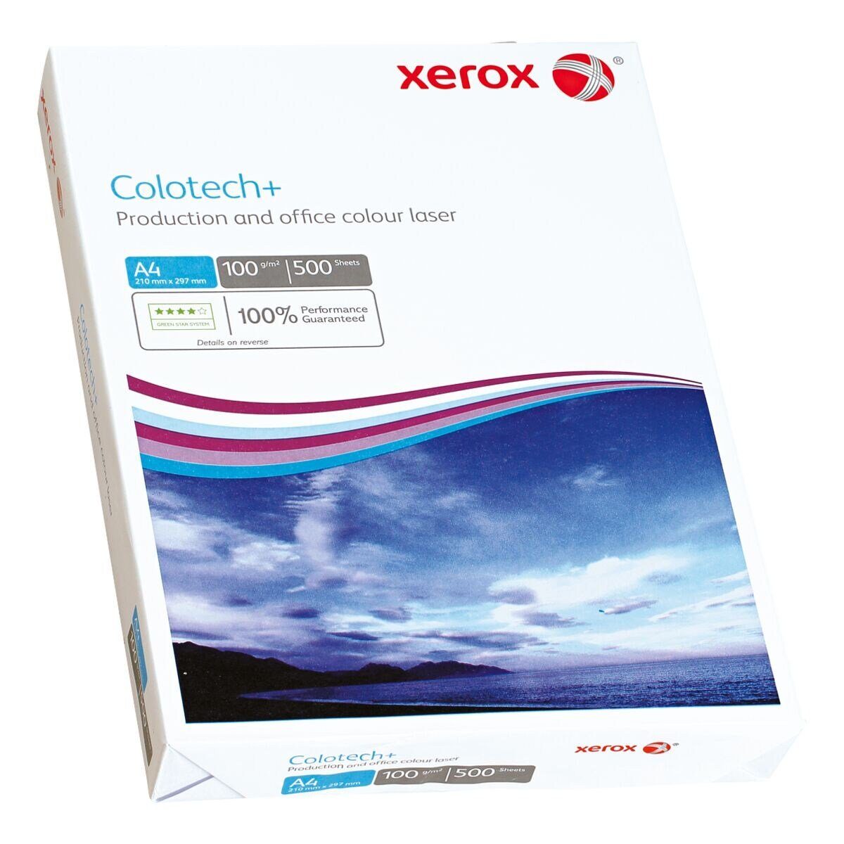 Xerox Farblaser-Druckerpapier Colotech+, Format DIN A4, 100 g/m², 164 CIE, 500 Blatt