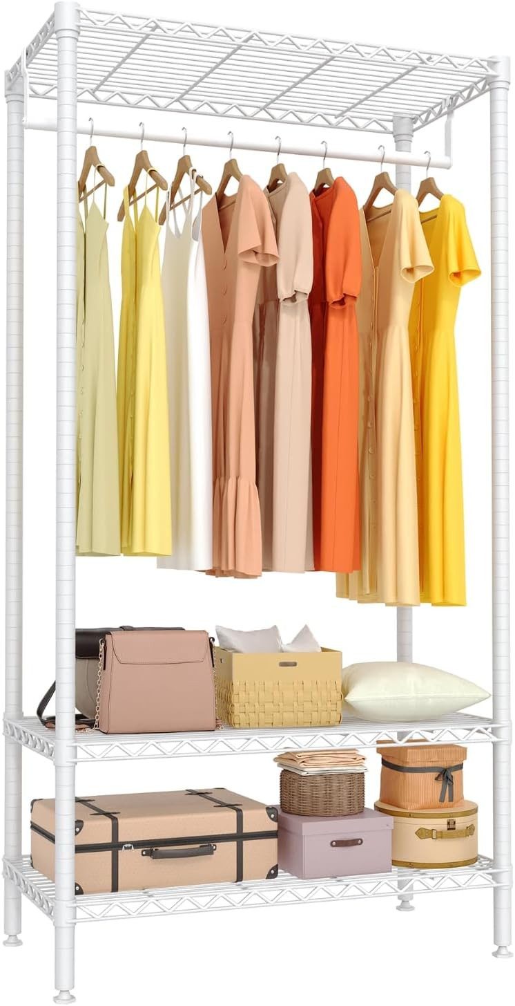 GarveeMore Kleiderständer Kleiderschrank Offen, Garderobenständer, Tragkraf günstig online kaufen