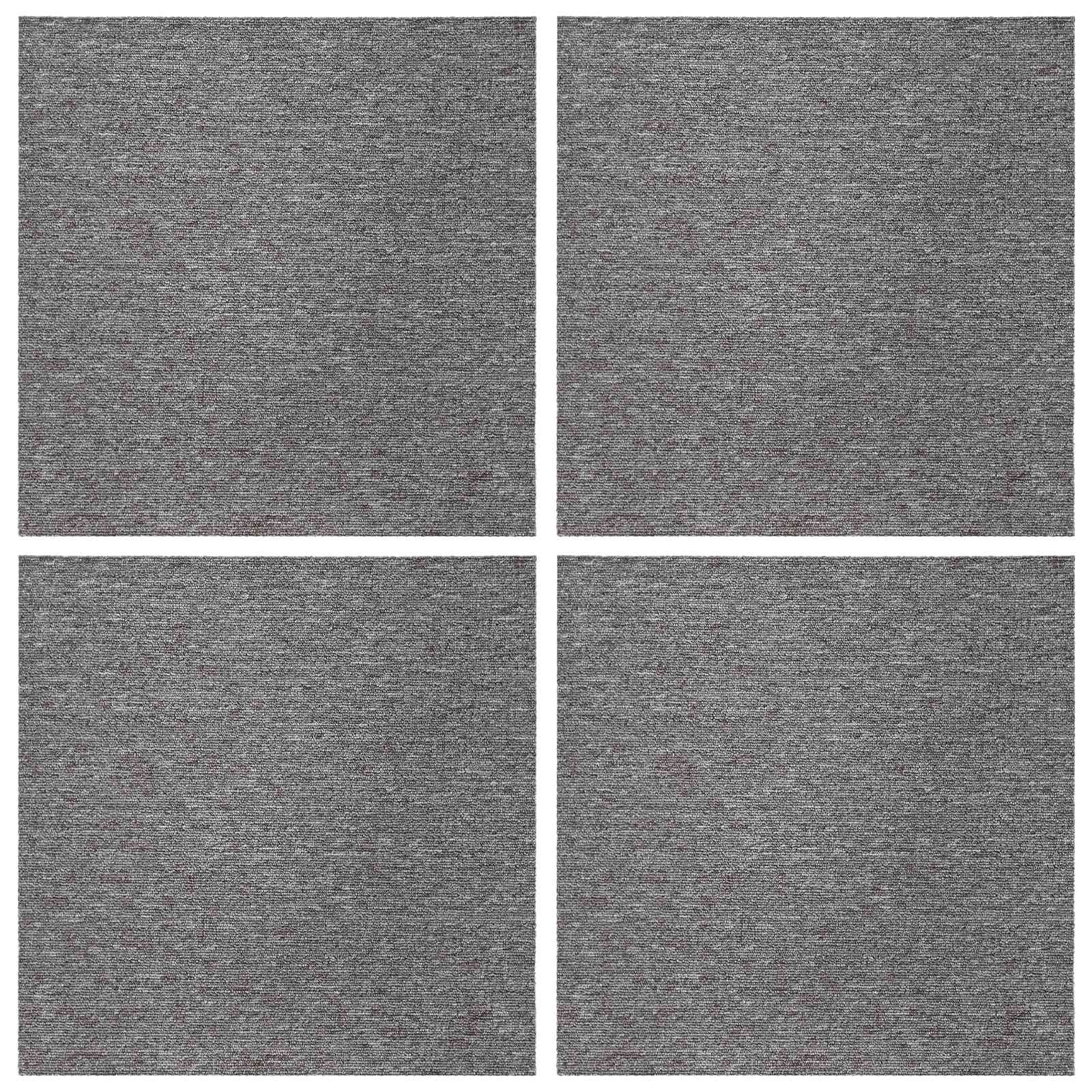 vidaXL Vinyllaminat 50 x 50 cm Teppichfliese Bodenbelag Braun 50x50 cm 4er Set PP und Bitu