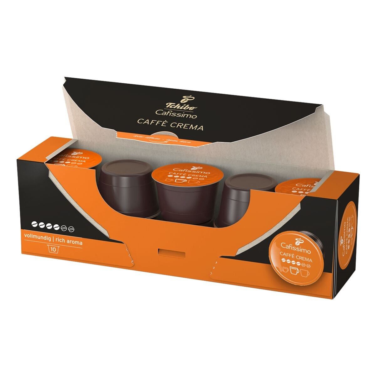 Tchibo Kaffee Cafissimo Caffè Crema, 80x Kaffeekapseln