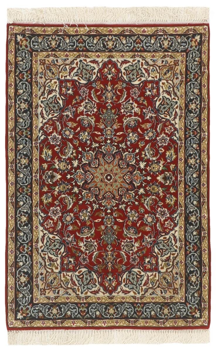 Orientteppich Isfahan 74x108 Handgeknüpfter Orientteppich / Perserteppich, Nain Trading, rechteckig, Höhe: 6 mm