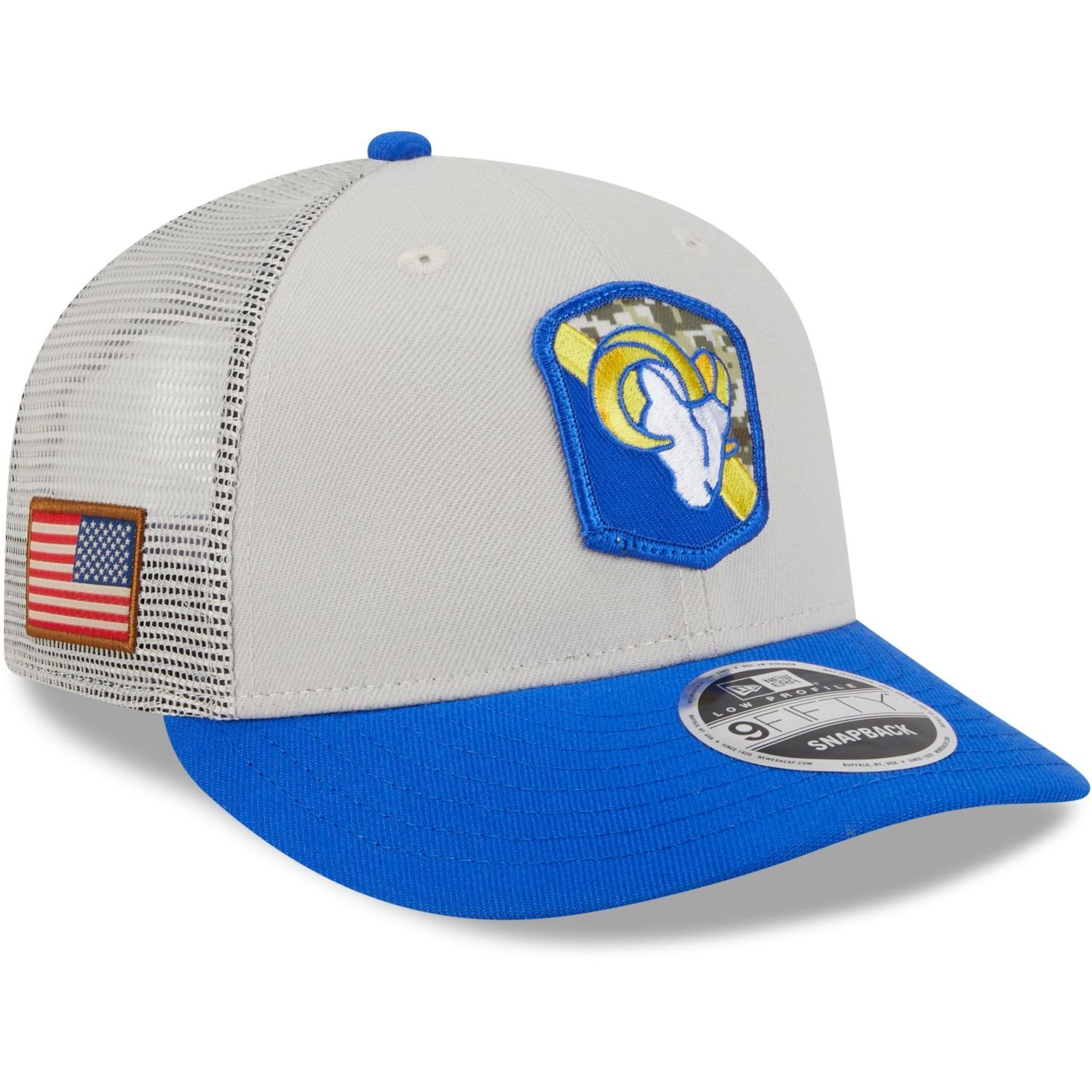 New Era Snapback Cap 9Fifty Low Profile Snap NFL Salute to Service Los Angeles Rams