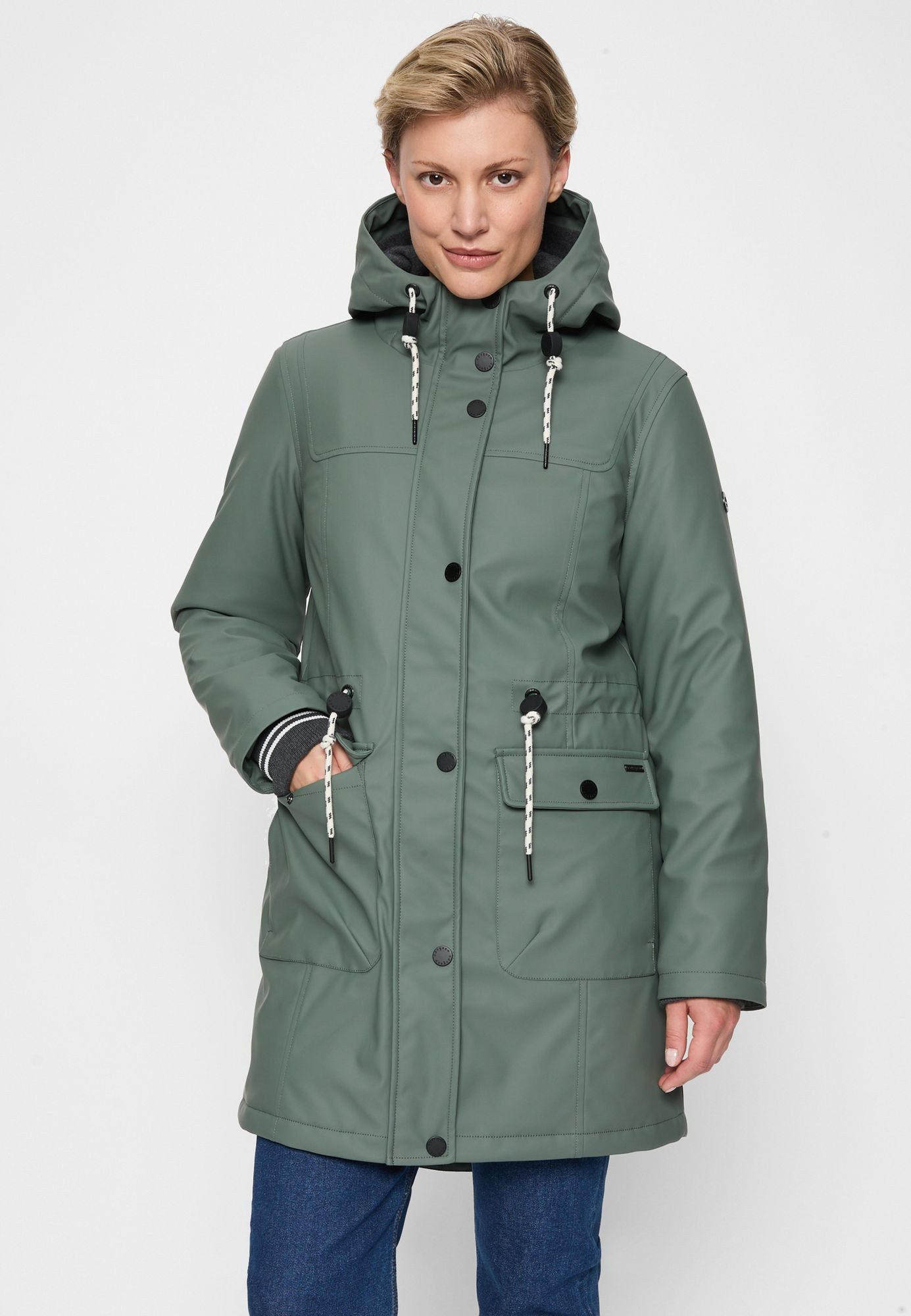 COVERED Regenjacke L60355CO Weitenregulierbare Kapuze mit günstig online kaufen