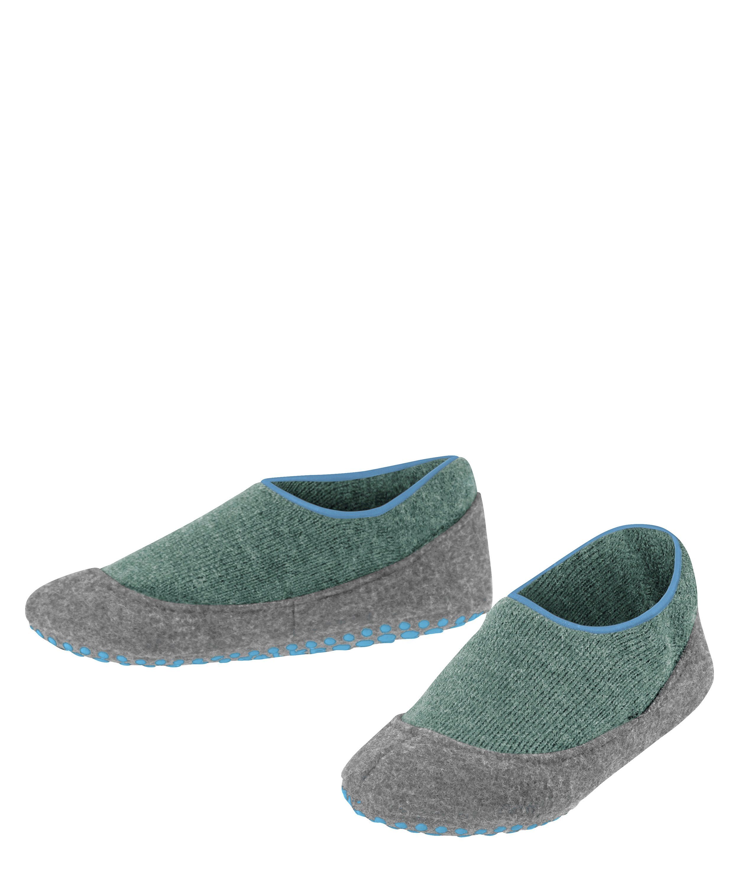 FALKE Sneakersocken Cosyshoe (1-Paar) aus Merinowolle mit Noppendruck dark jade (7248)