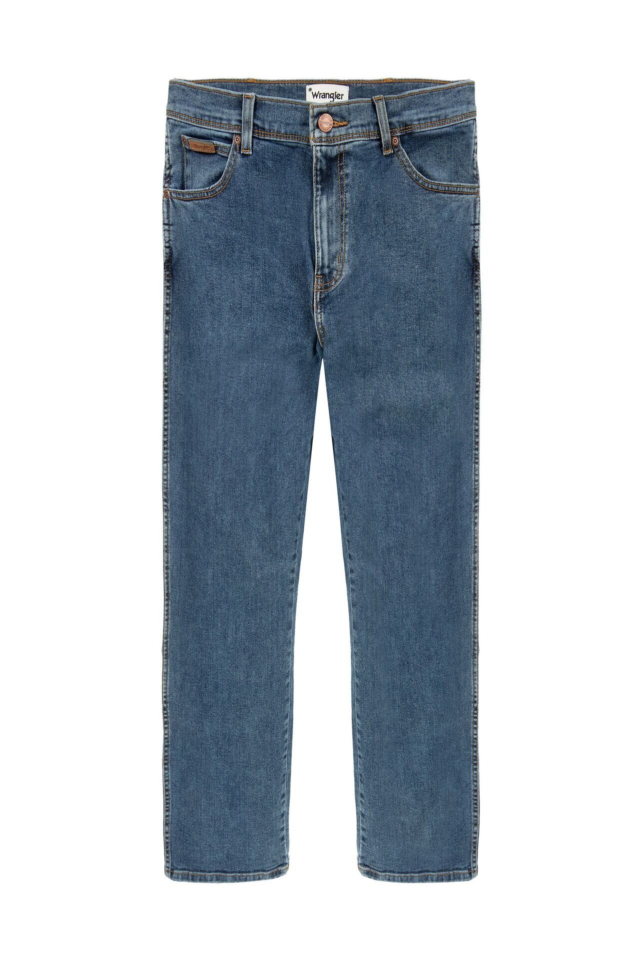 Wrangler Texas Stretch Herren Jeans - Regular Fit - Blue Black - Black Over günstig online kaufen