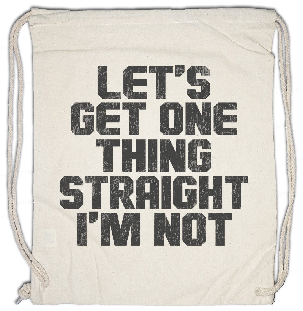 Turnbeutel Straigth I'm Not Turnbeutel Queer Gay Schwul Lesbian Homosexuell