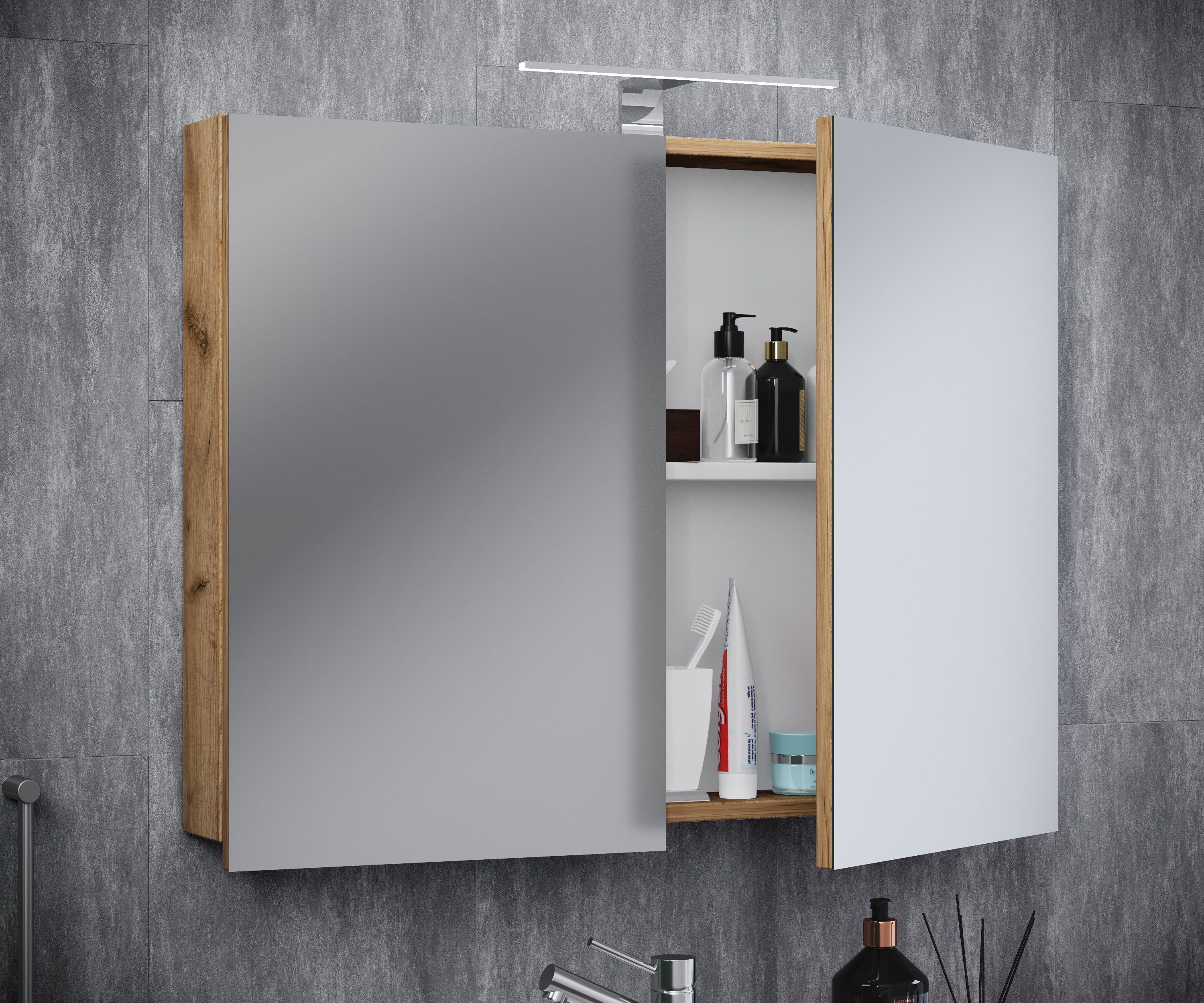 VCM Spiegelschrank Spiegelschrank Spiegel Badezimmer Badinos günstig online kaufen