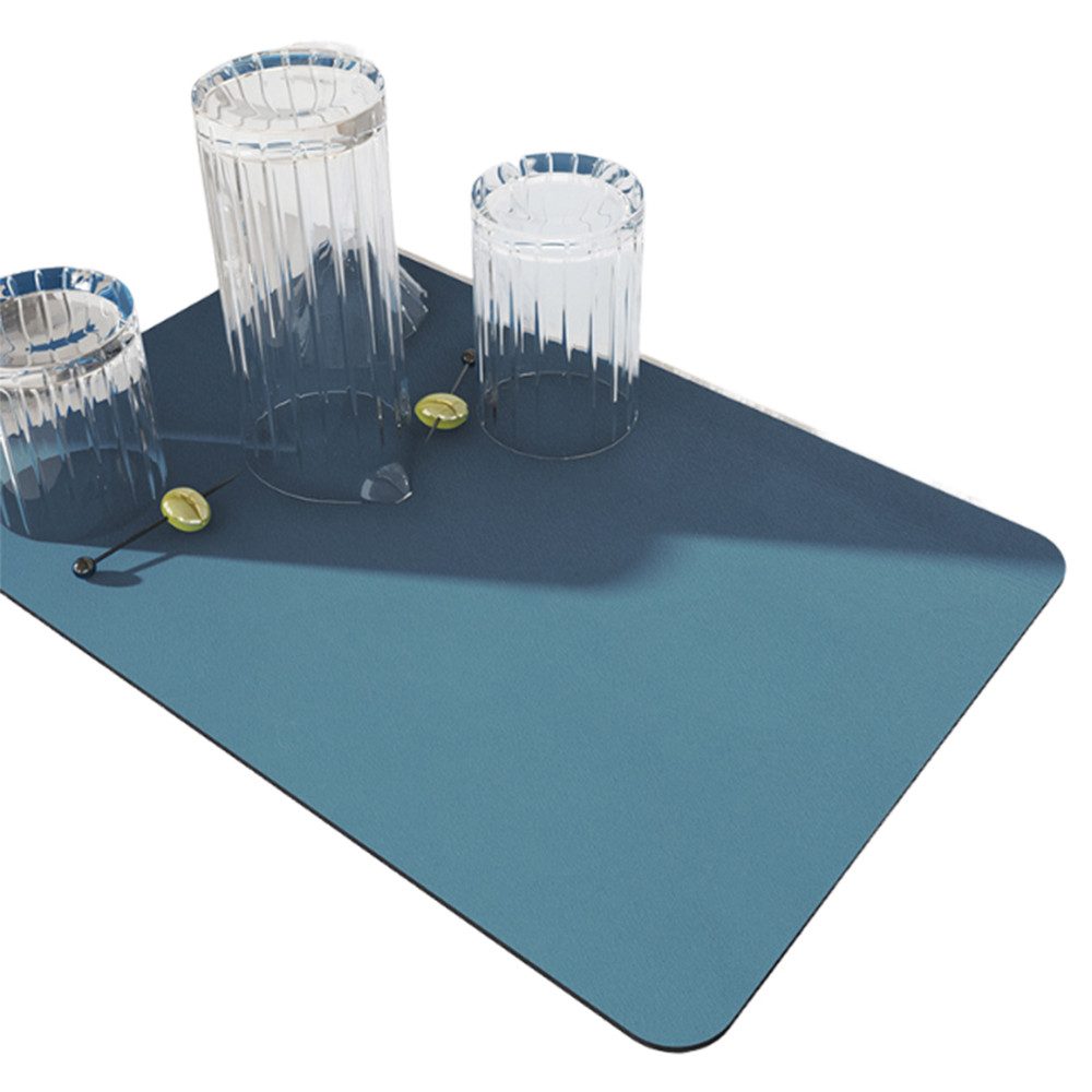 Abtropfmatte Abtropfmatte mit Microfaser Spülmatte mit 100% Gummiunterlage 30x40cm