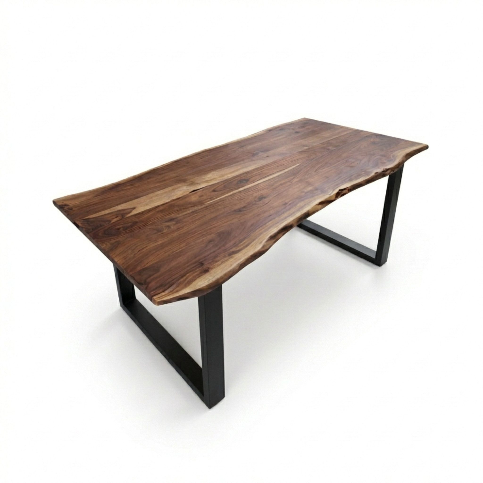 SAM® Baumkantentisch Kapalua, Baumkante, Akazienholz massiv, nussbaumfarben, bis 3 Meter lieferbar