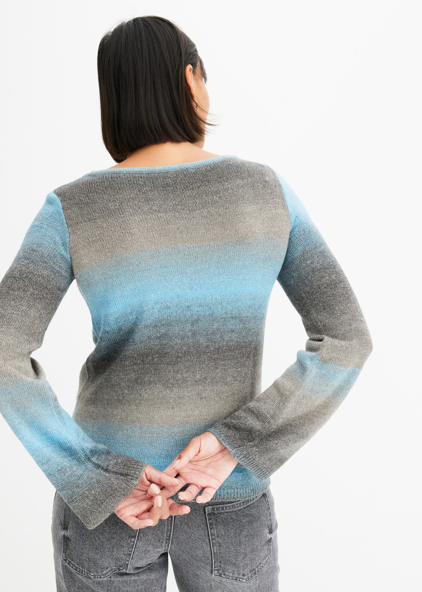 bonprix Strickpullover Pullover mit Farbverlauf günstig online kaufen