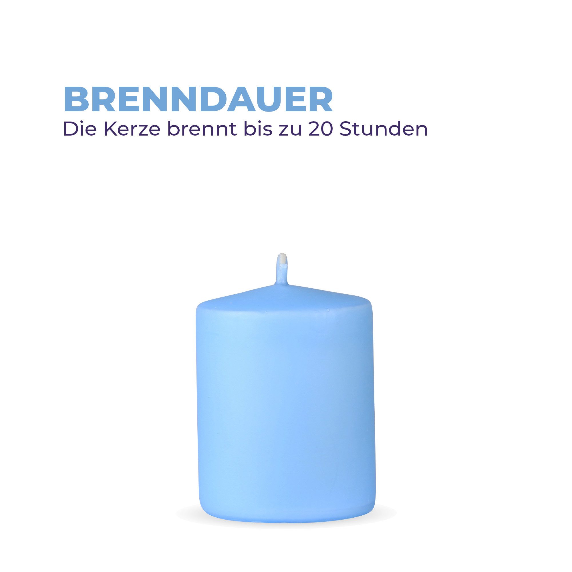 HS Candle Stumpenkerze Säulenkerze Ø7cm, Wachskerzen günstig online kaufen