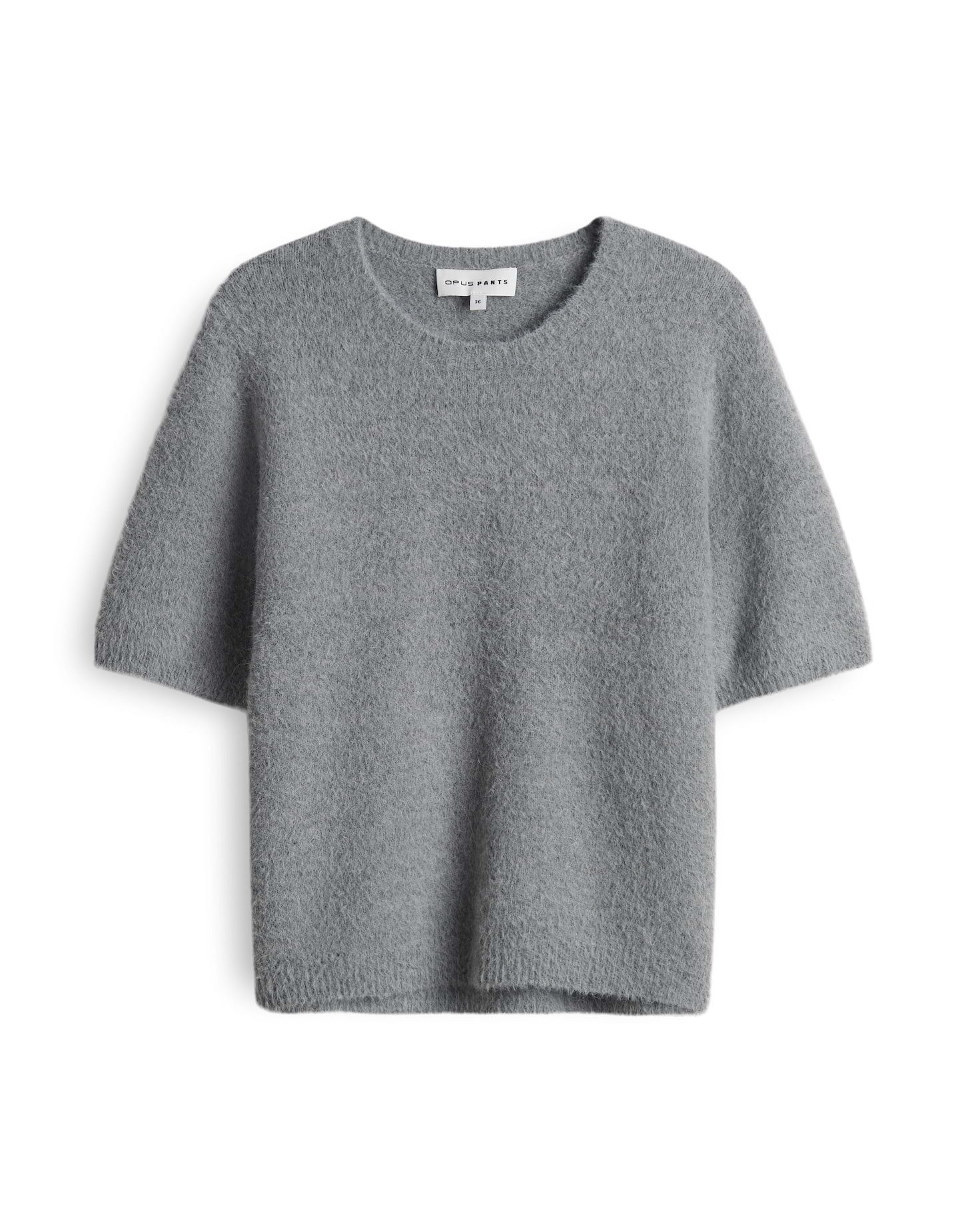 OPUS PANTS Kurzarmpullover PUMBA mit gebürsteter Textur Halbarm, extrem wei günstig online kaufen