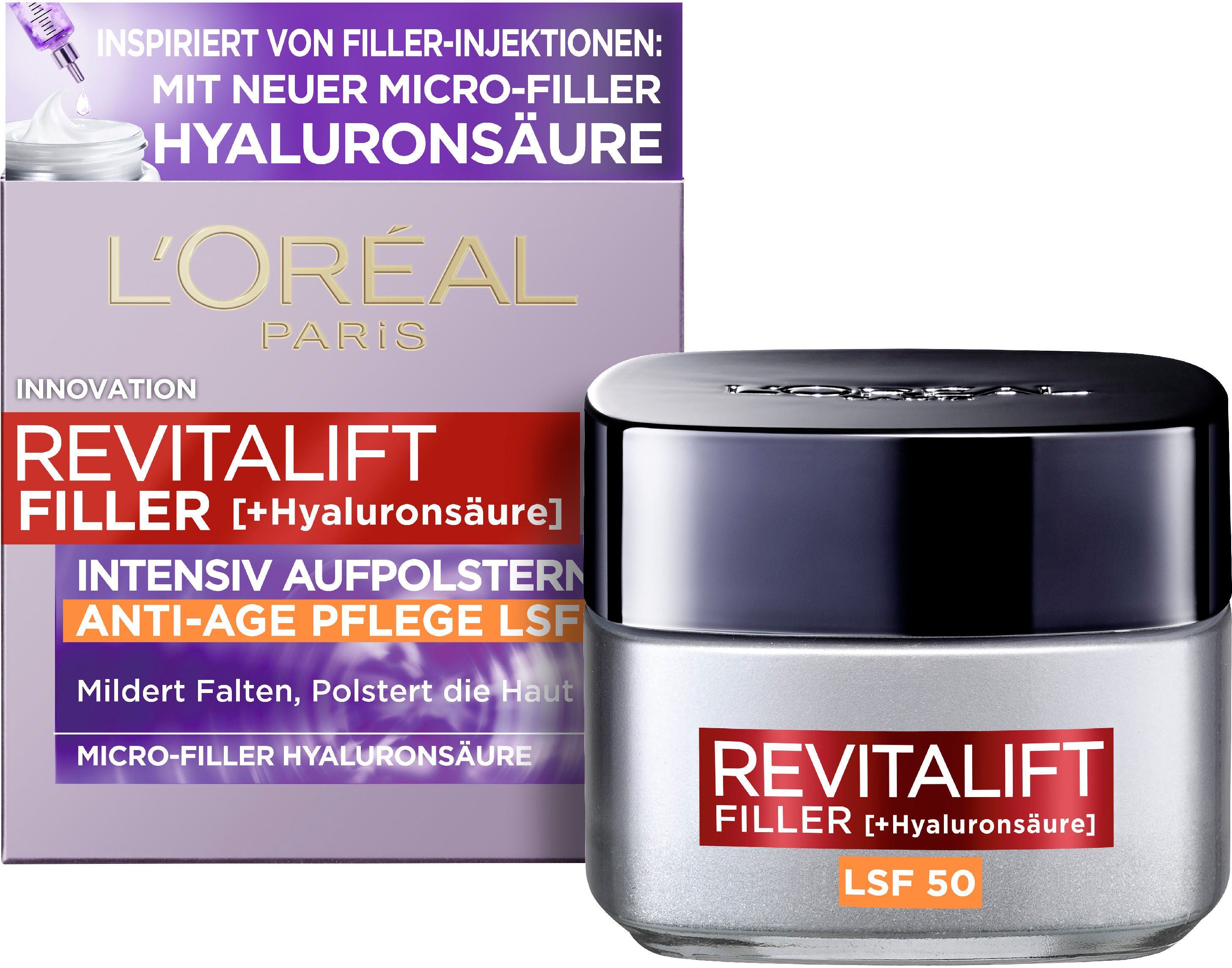 L'ORÉAL PARIS Tagescreme Revitalift Filler Tag LSF 50