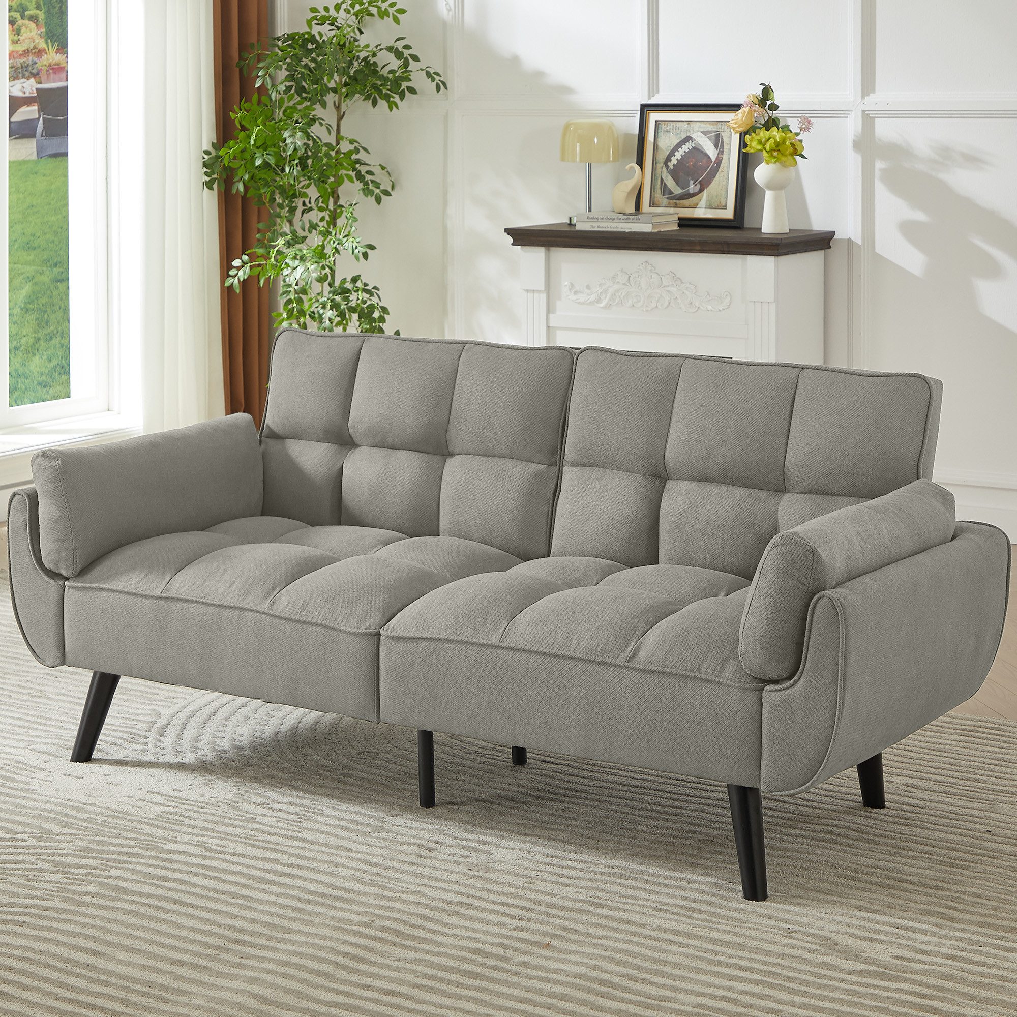 Jiexi Sofa Schlafsofa Länge inklusive Armlehnen 190cm Klappbares Verstellba günstig online kaufen