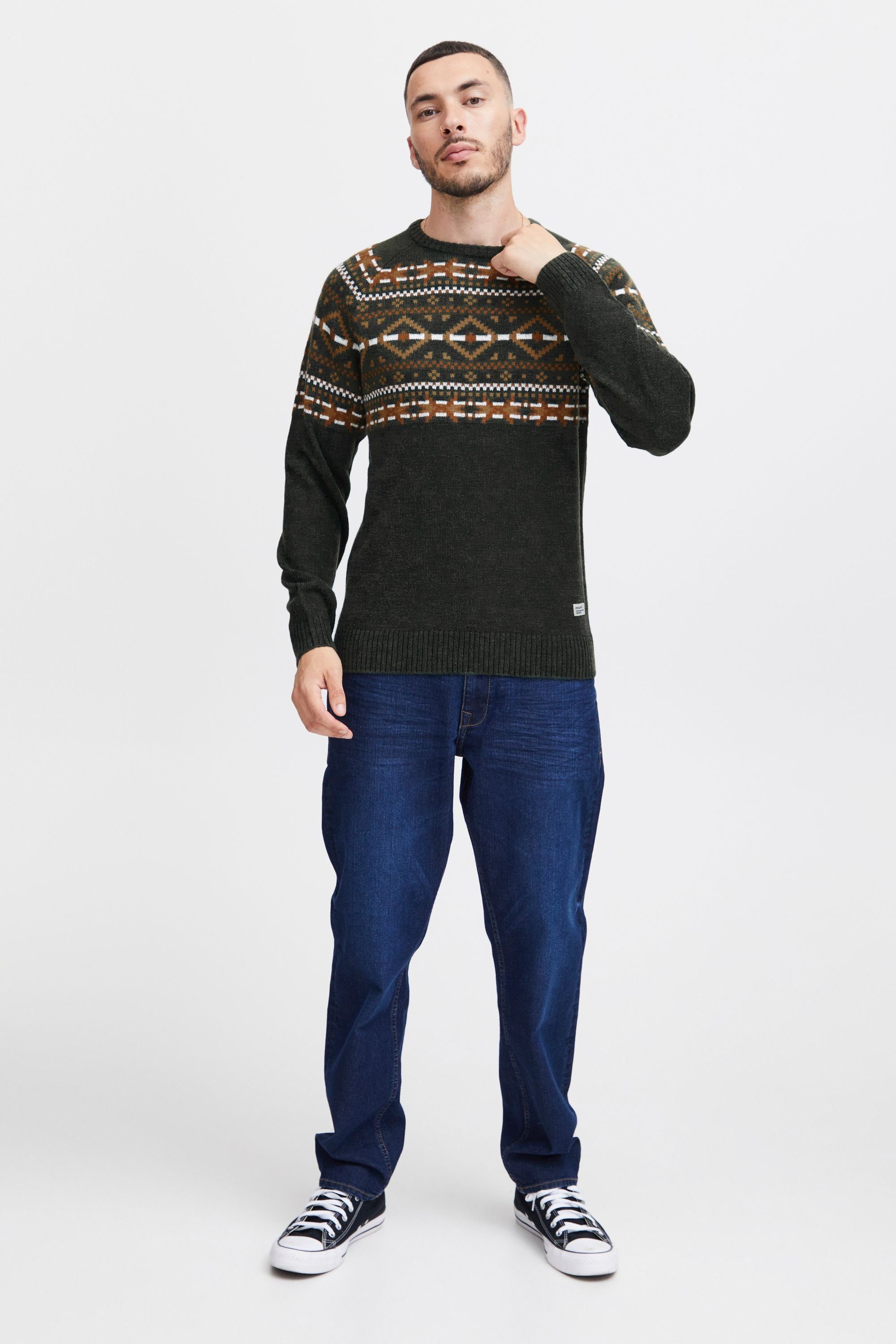 Blend Strickpullover BHNilas Weihnachtlicher Grobstrickpullover