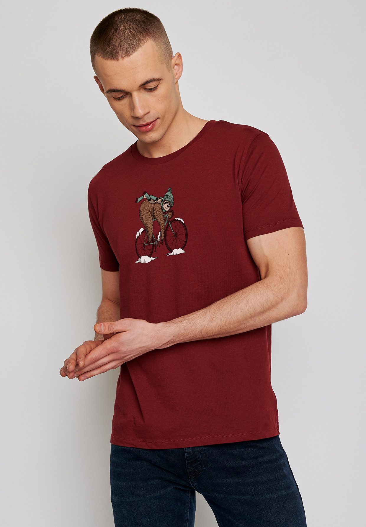 T-Shirt Guide Animal Sloth Ice Motiv Tiere Faultier