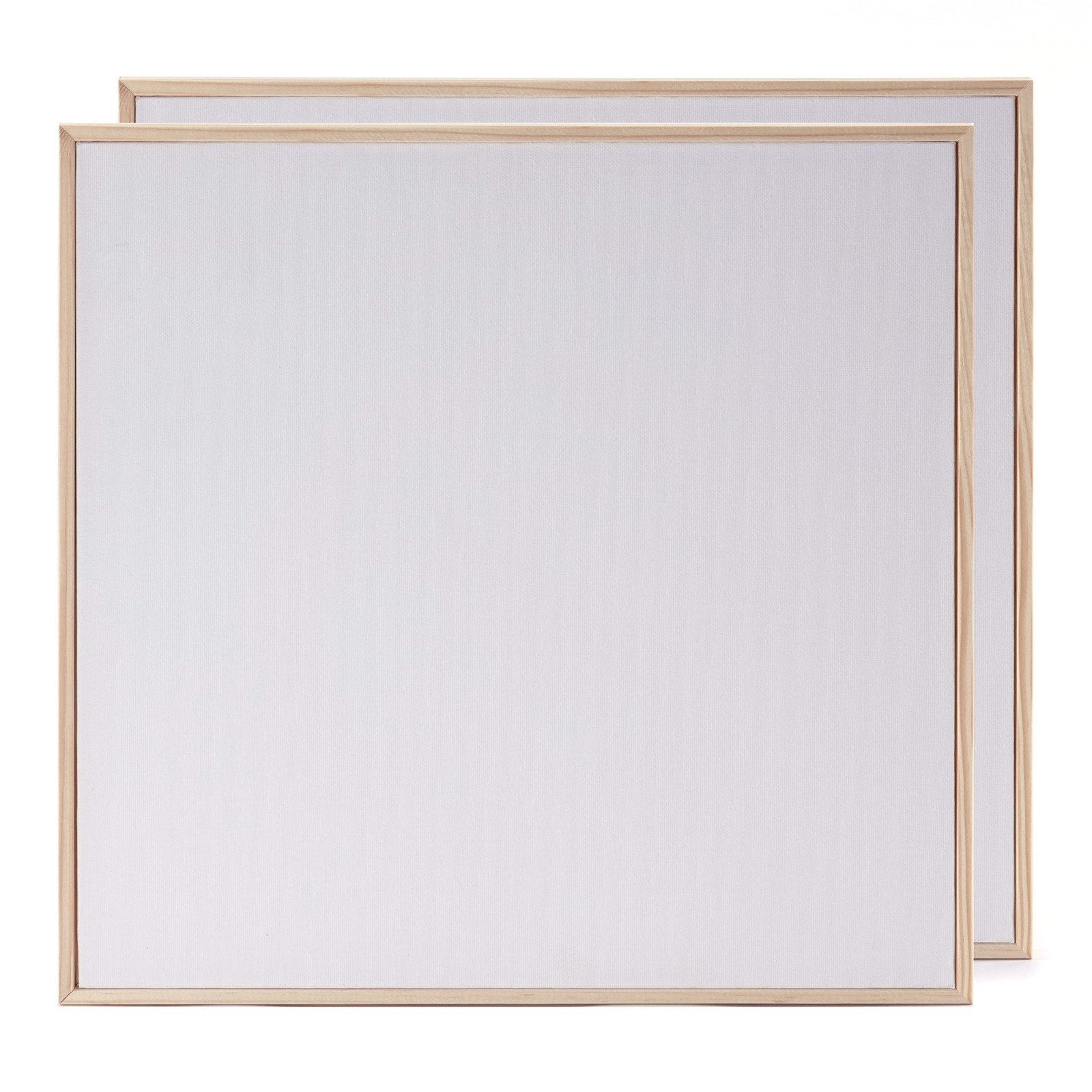 Keilrahmen 2x KÜNSTLER MALKARTON MIT SCHATTENFUGENRAHMEN 50x50 cm, Leinwand Set