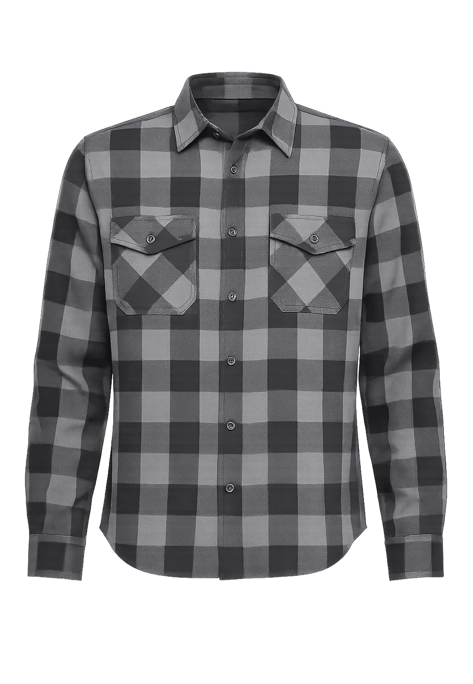 Brandit Langarmhemd Brandit Herren Checked Shirt (1-tlg) günstig online kaufen