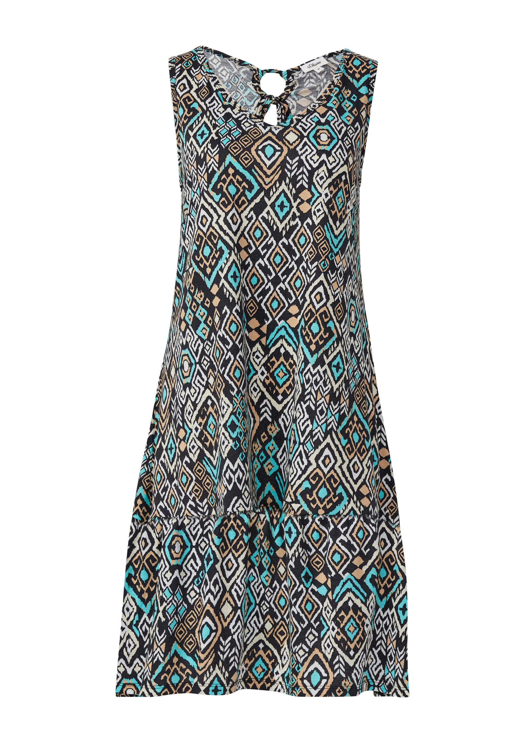 s.Oliver Minikleid Kleid Kurzes Jersey-Kleid mit Schleifendetail am Rücken günstig online kaufen