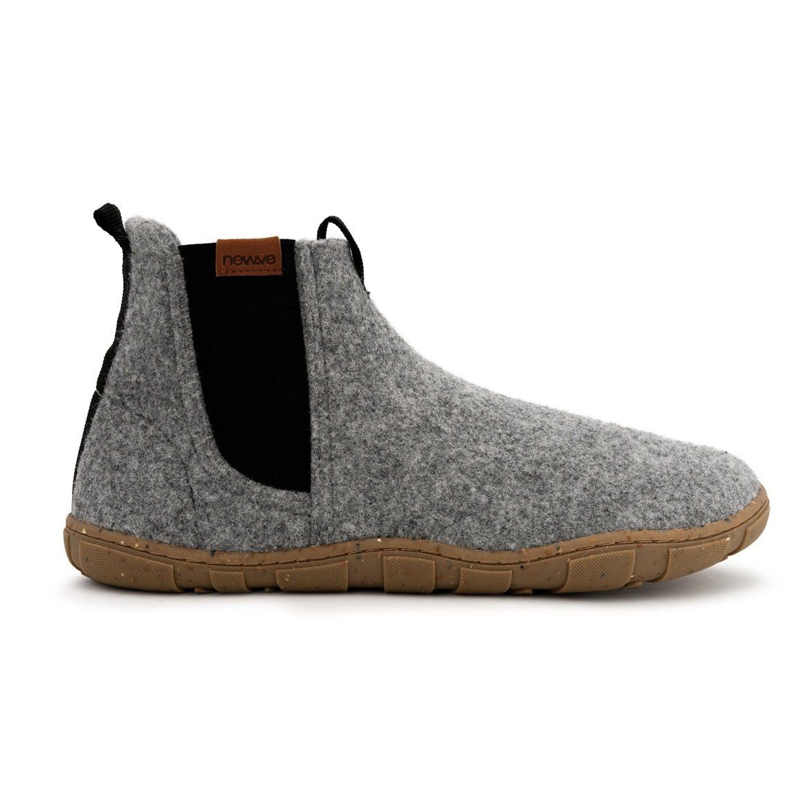 New.Ve Sneaker Skyline (Filzwolle) grau Barfußschuh