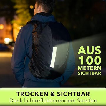 Coonoor Rucksack-Regenschutz Regenschutz für Rucksäcke mit Reflexstreifen (35/45/55/60/70L) (1-St), Wasserdichte, Sonnenschutzmittel, staubdicht, Kratzschutz