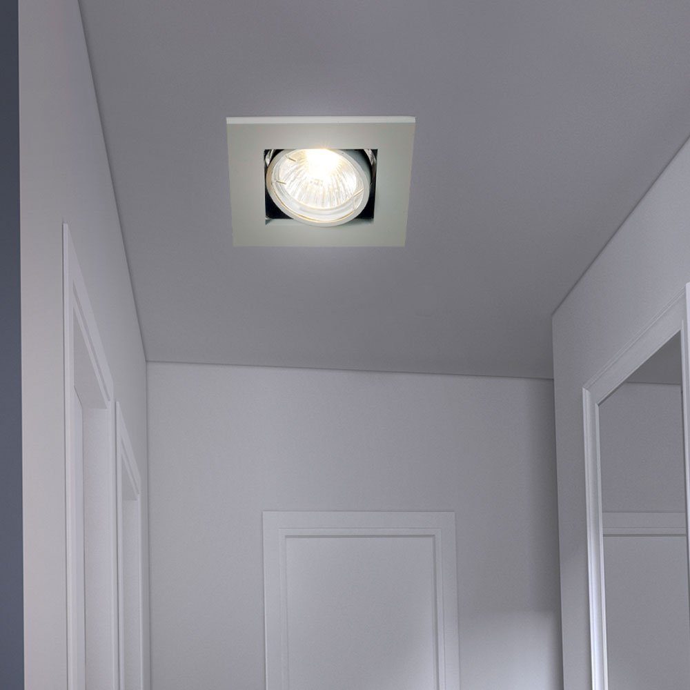 Schlaf Warmweiß, Deckenspot, Lampe Decken Leuchtmittel inklusive, ALU Nordlux Wohn LED Einbau silber Strahler