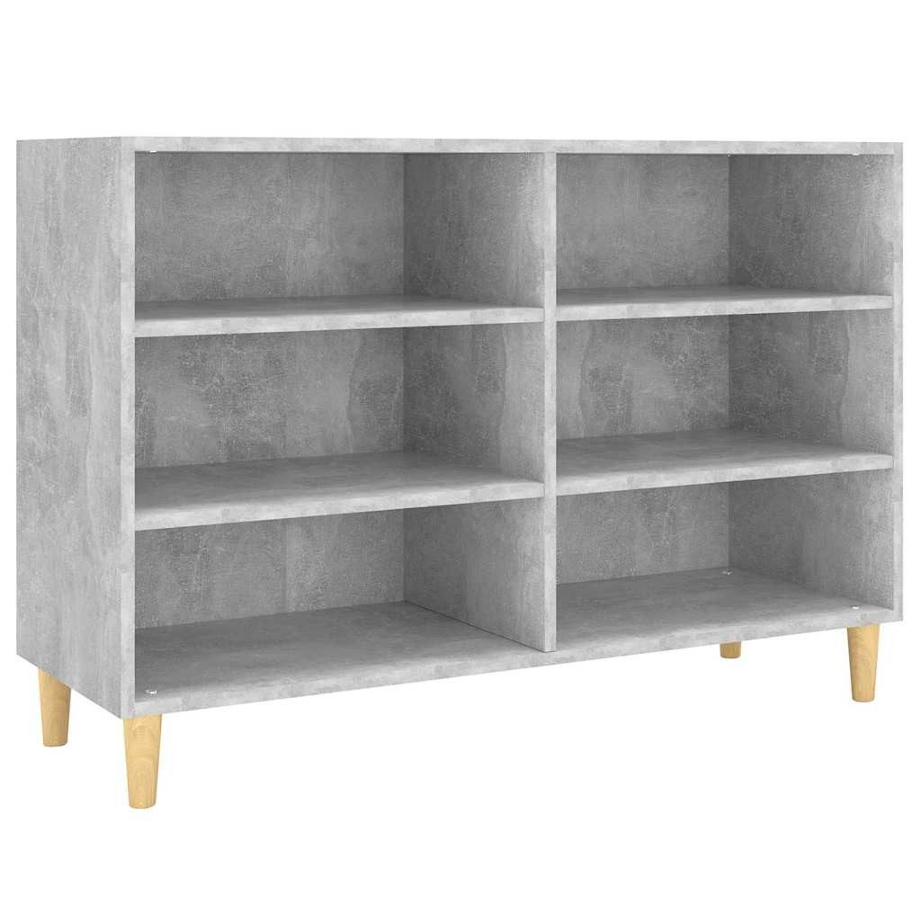 vidaXL Schranksystem Sideboard Betongrau 103,5x35x70 cm Holzwerkstoff (1-St)