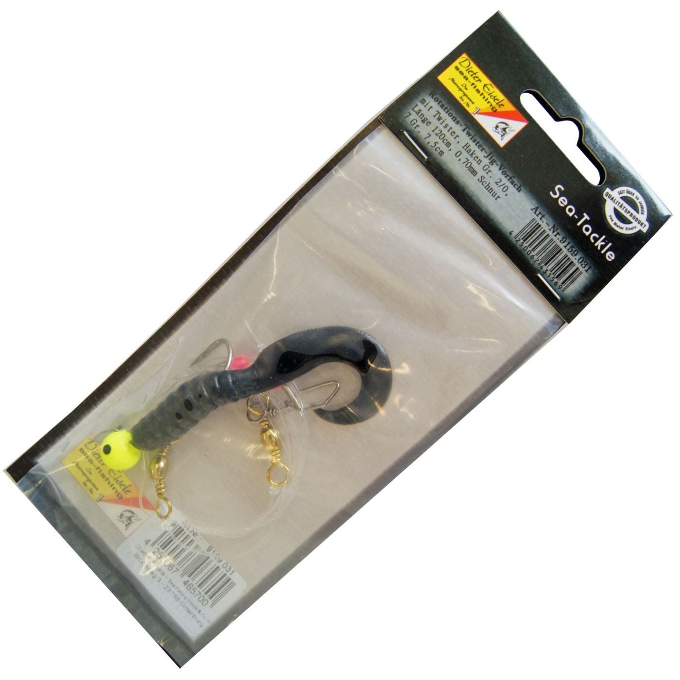 Dieter Eisele Vorfachschnur Dieter Eisele Jig Vorfach 1 Jig schwarz 7g - Pilkvorfach, (1-St)