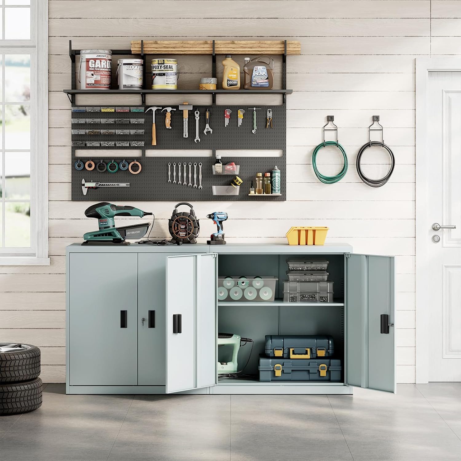 Woltu Aktenschrank (1-St) abschließbar, Ordnerschrank mit Schloss, Büroschr günstig online kaufen