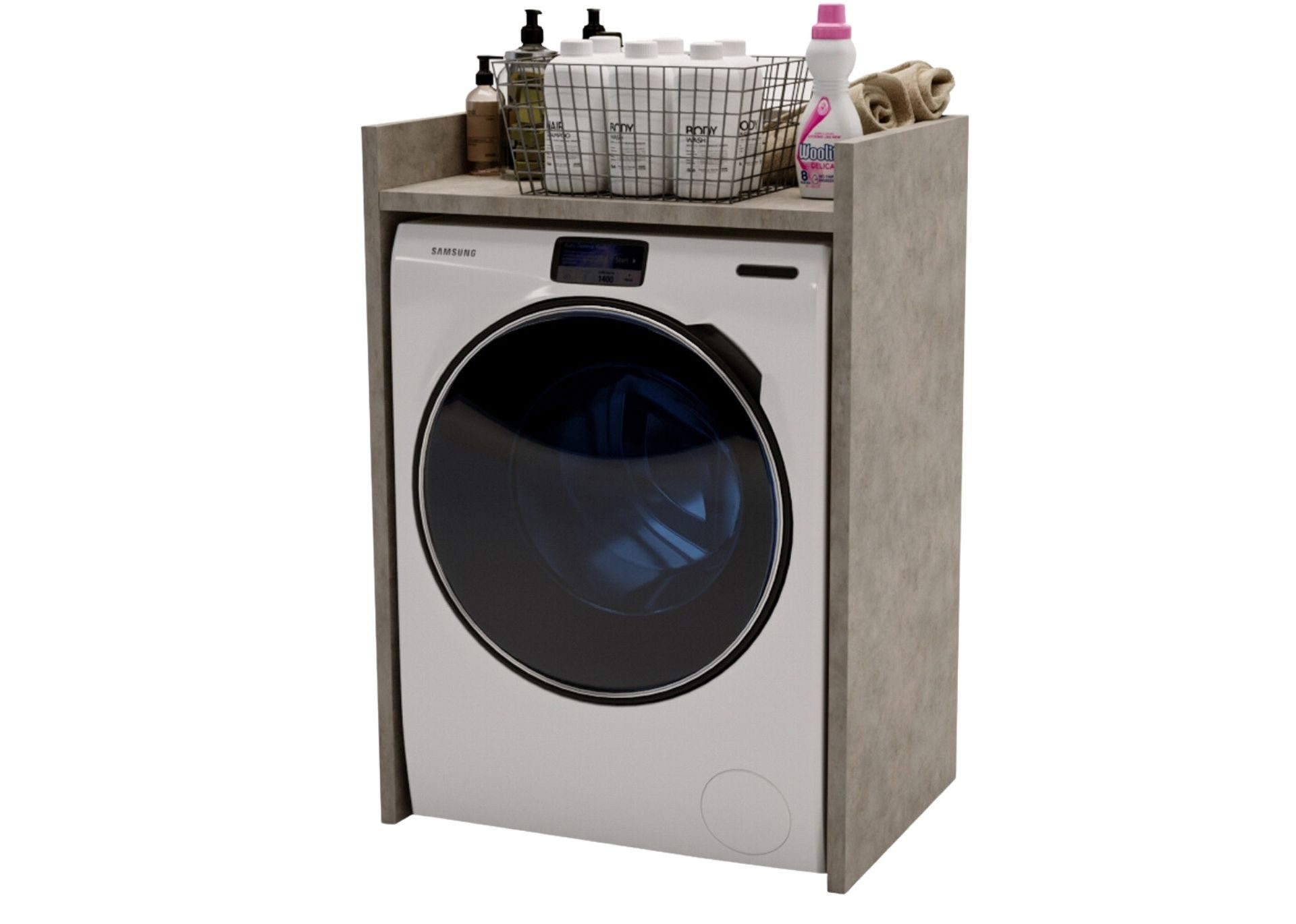 CraftPAK Waschmaschinenumbauschrank für Waschmaschine / Wäschetrockner günstig online kaufen