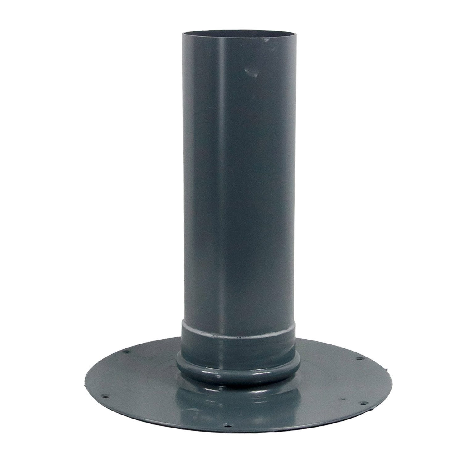 FLECK Dachdurchführung Flachdach-Unterteil aus Hart PVC mit Rückstaudichtung DN 125, Spezial-Hart-PVC, Ø 12.5 cm