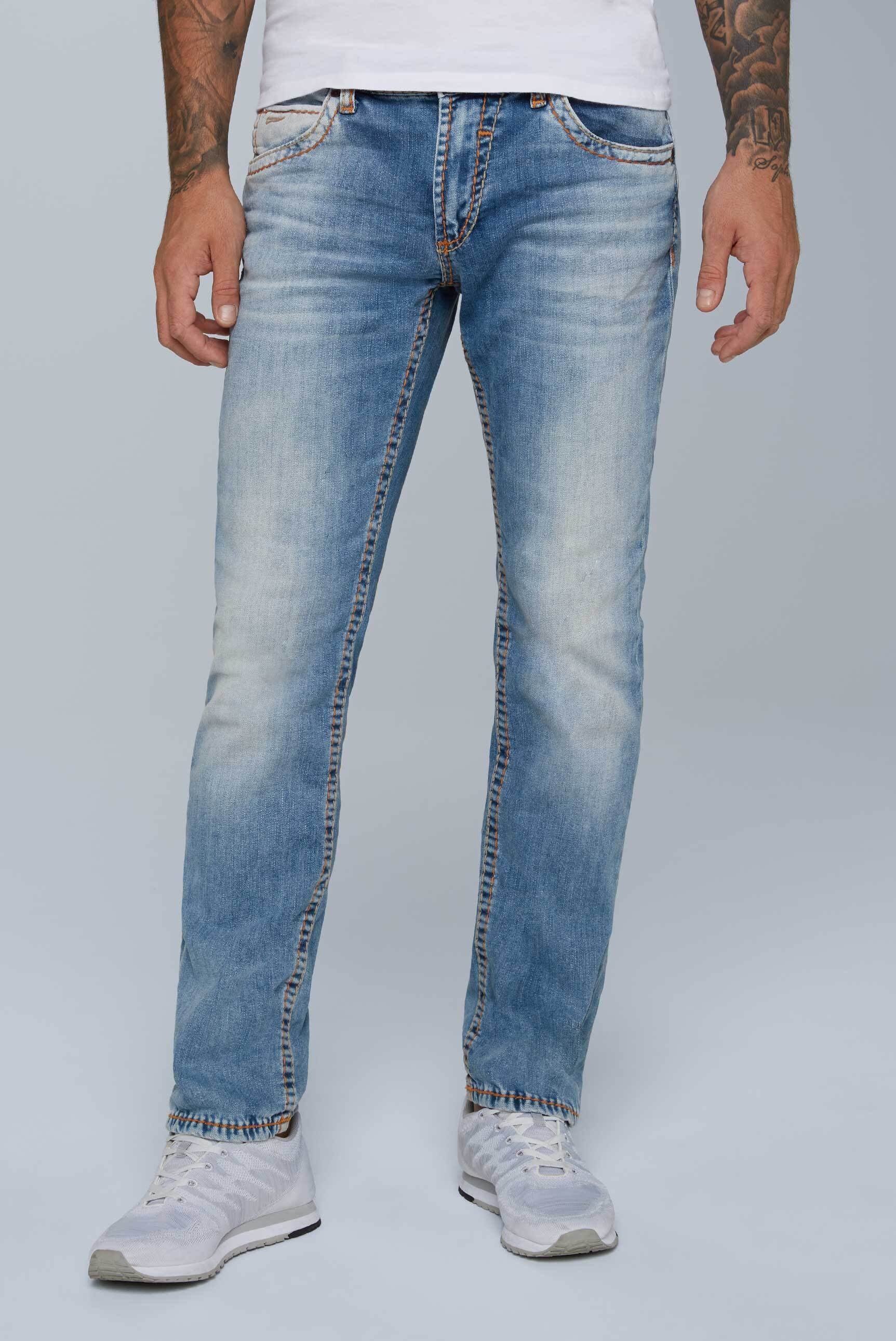 Regular-fit-Jeans CAMP mit DAVID Nähten breiten