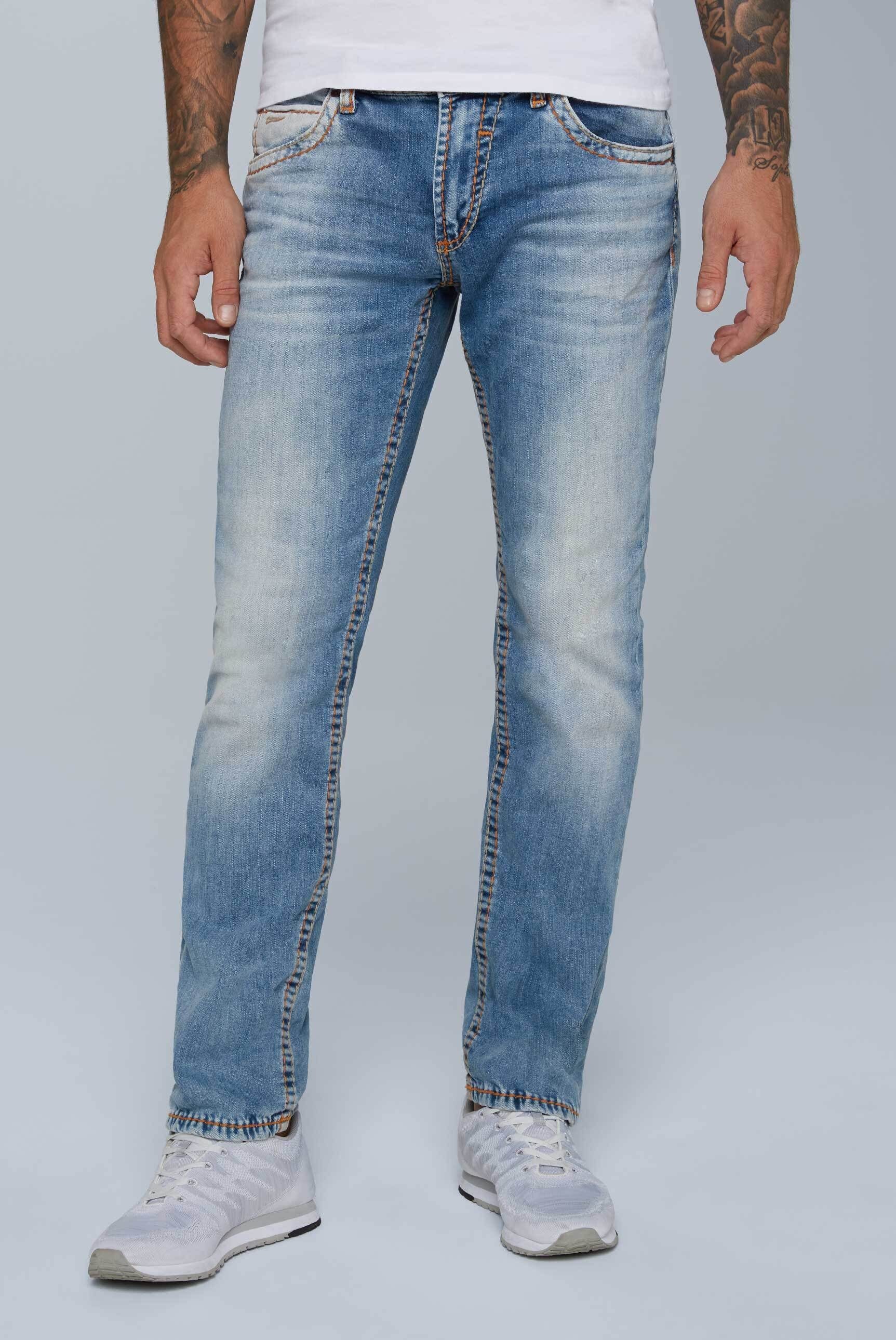 CAMP DAVID Regular-fit-Jeans mit breiten Nähten