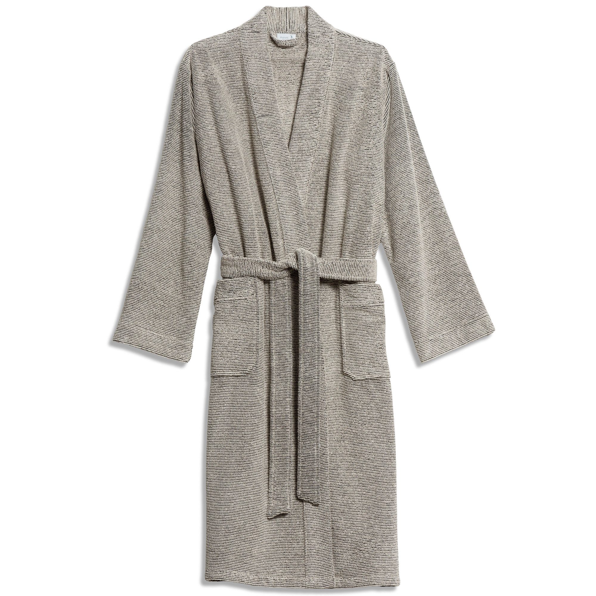 Möve Unisex-Bademantel Eden Kimono Velours, Kimono, 90% Baumwolle, 10% Leinen