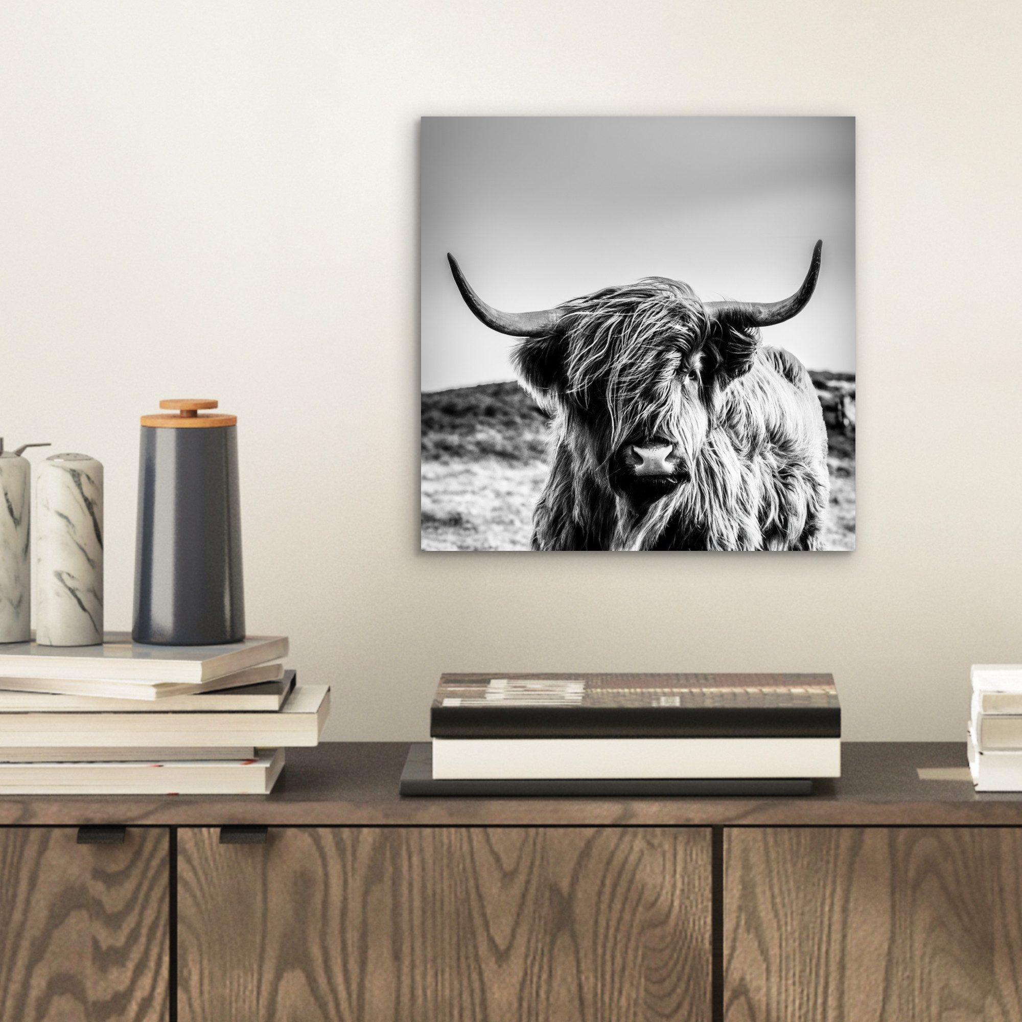 MuchoWow Metallbild Kuh - Schottischer Hochländer günstig online kaufen