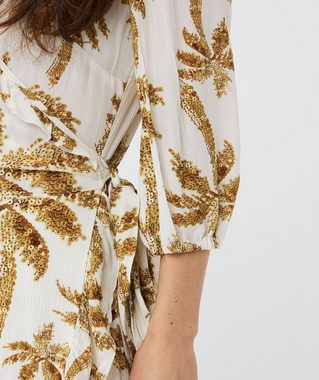 Esqualo Sommerkleid Esqualo Wickelkleid mit Palmenprint