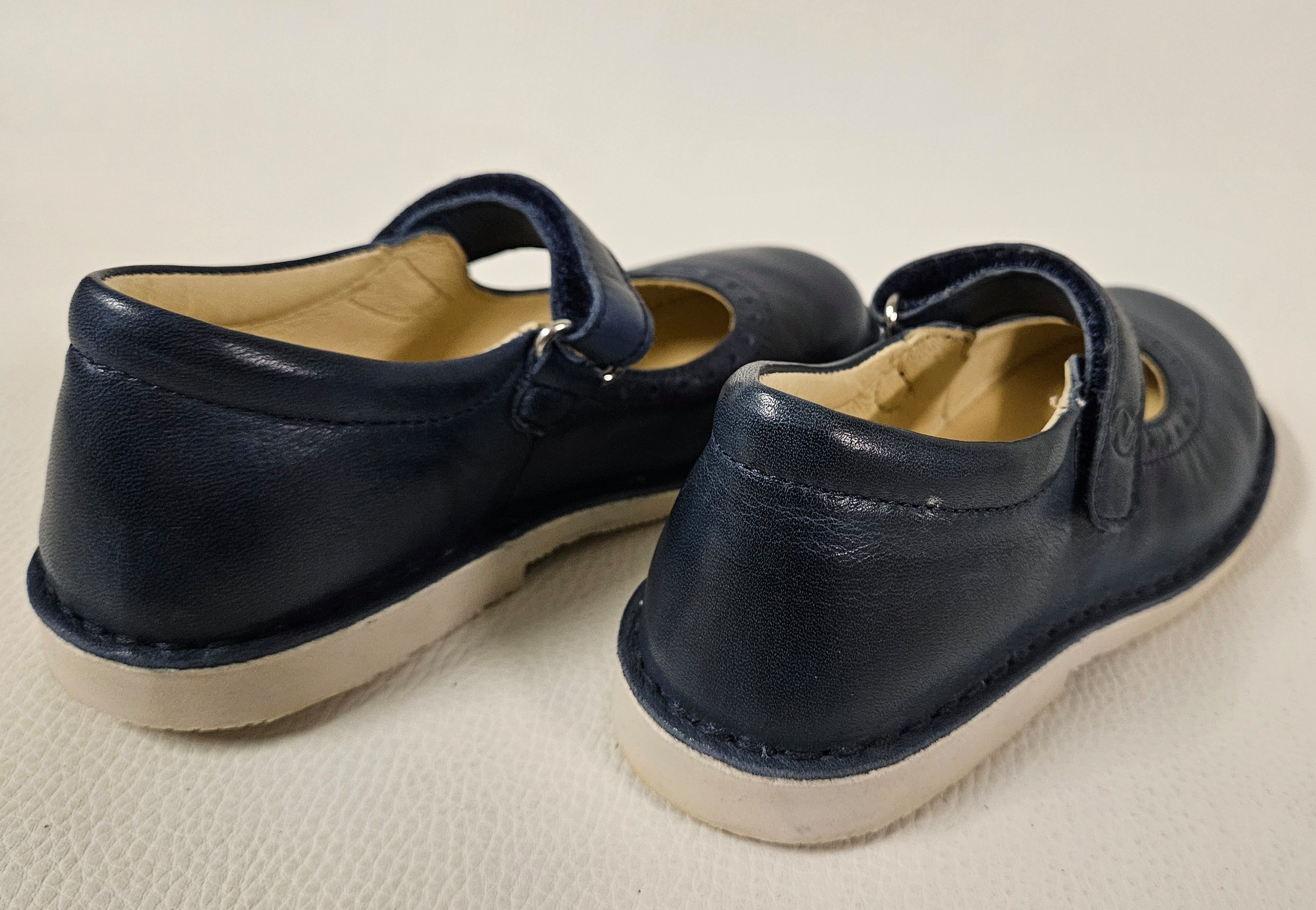 Naturino Kinderschuhe blau Mädchen Lederschuh 4875 Nappa Spazz Riemchenballerina aus echtem Leder