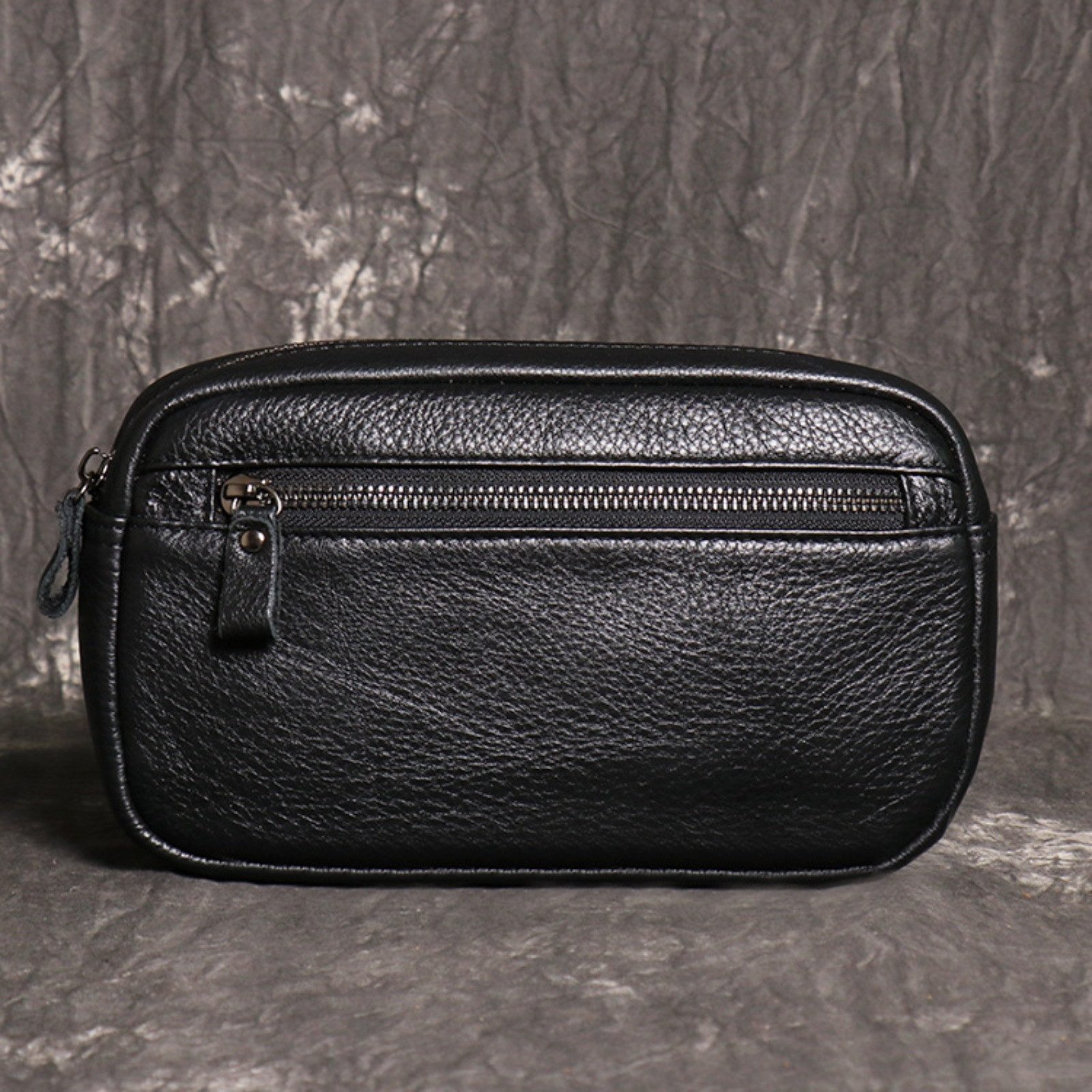 YUBRO-STUDIO Clutch Herren Leder Handgelenktasche Reise Clutch Organizer Kleine Geldbörse