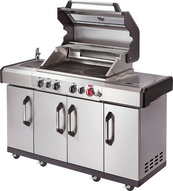 Enders® Gasgrill Kansas II Pro 4 SIK Profi Turbo, BxTxH: 153x64x118 cm