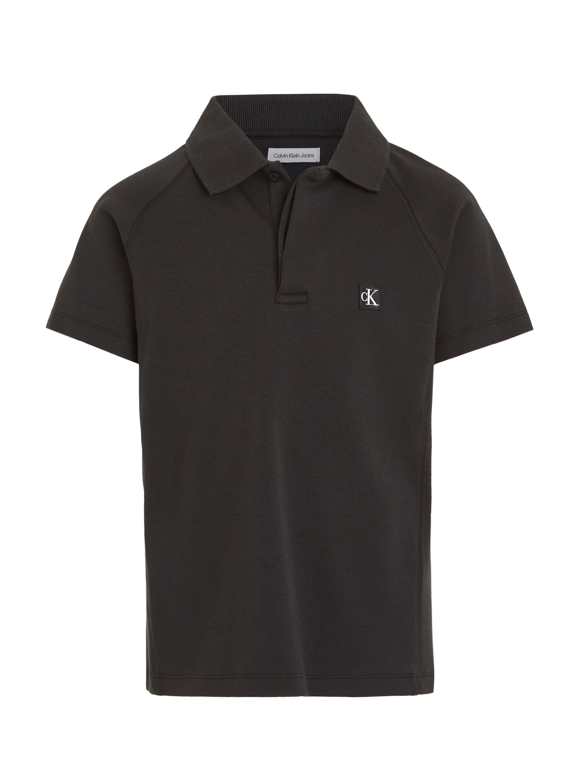 Calvin Klein Jeans Poloshirt SOFT JERSEY CEREMONY POLO mit Logopatch Ck Black