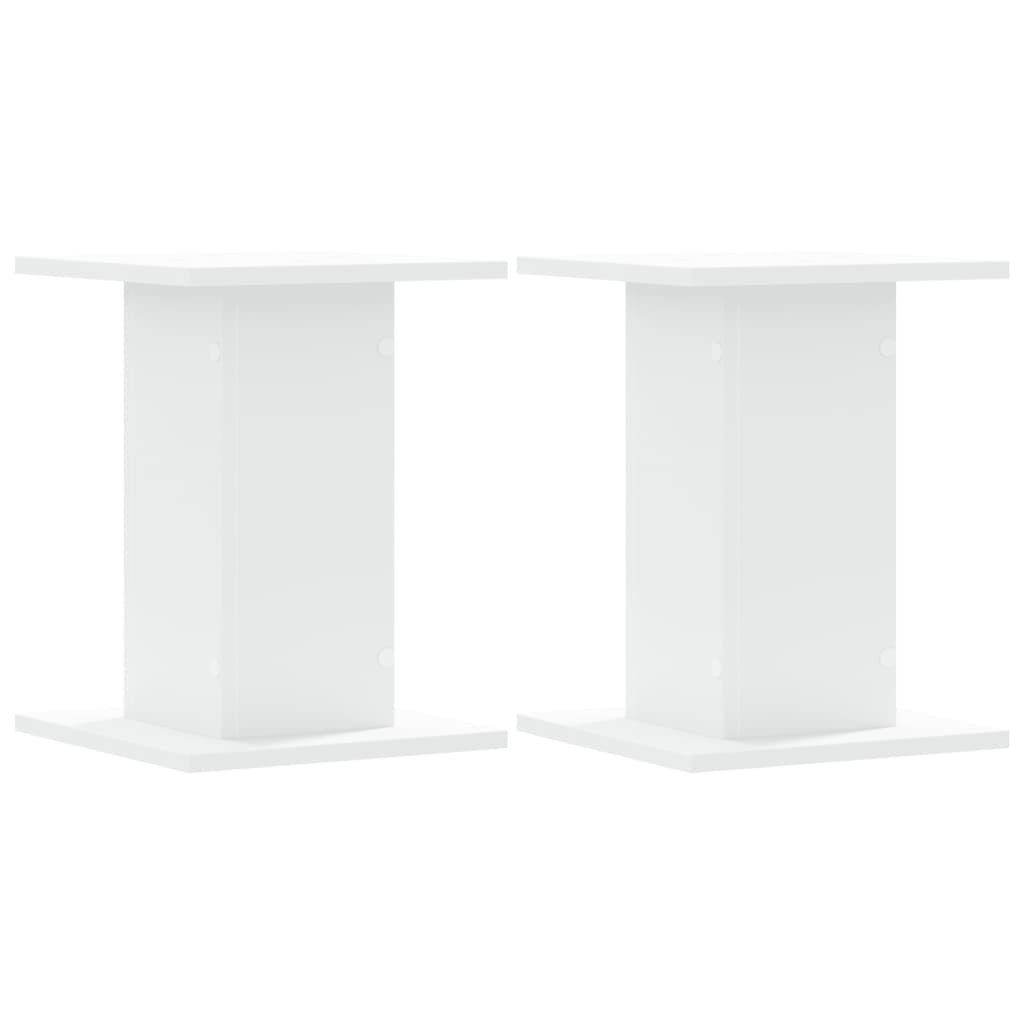 vidaXL Lautsprecherständer 30 x 30 x 40 cm Lautsprecherständer 2 Stk Weiß 30x30x40 cm Spanplatte