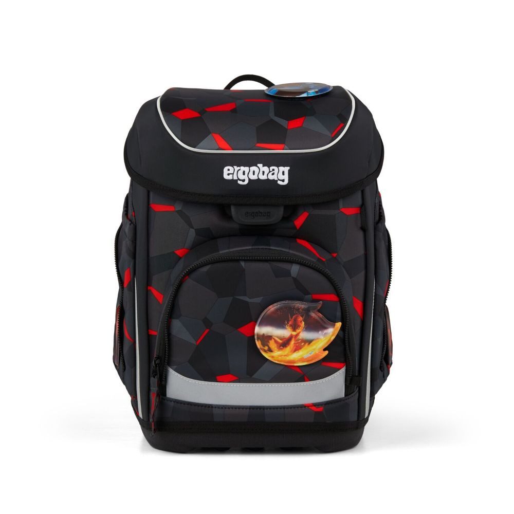 ergobag Schulranzen Cubo (inkl. Etui (befüllt), Schlamperrolle, Sportbeutel und Kletties, 5tlg)