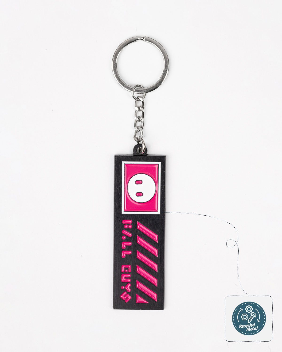 iTEMLAB Schlüsselanhänger Fall Guys Keychain aus to recyceltem "Logo Material Go"