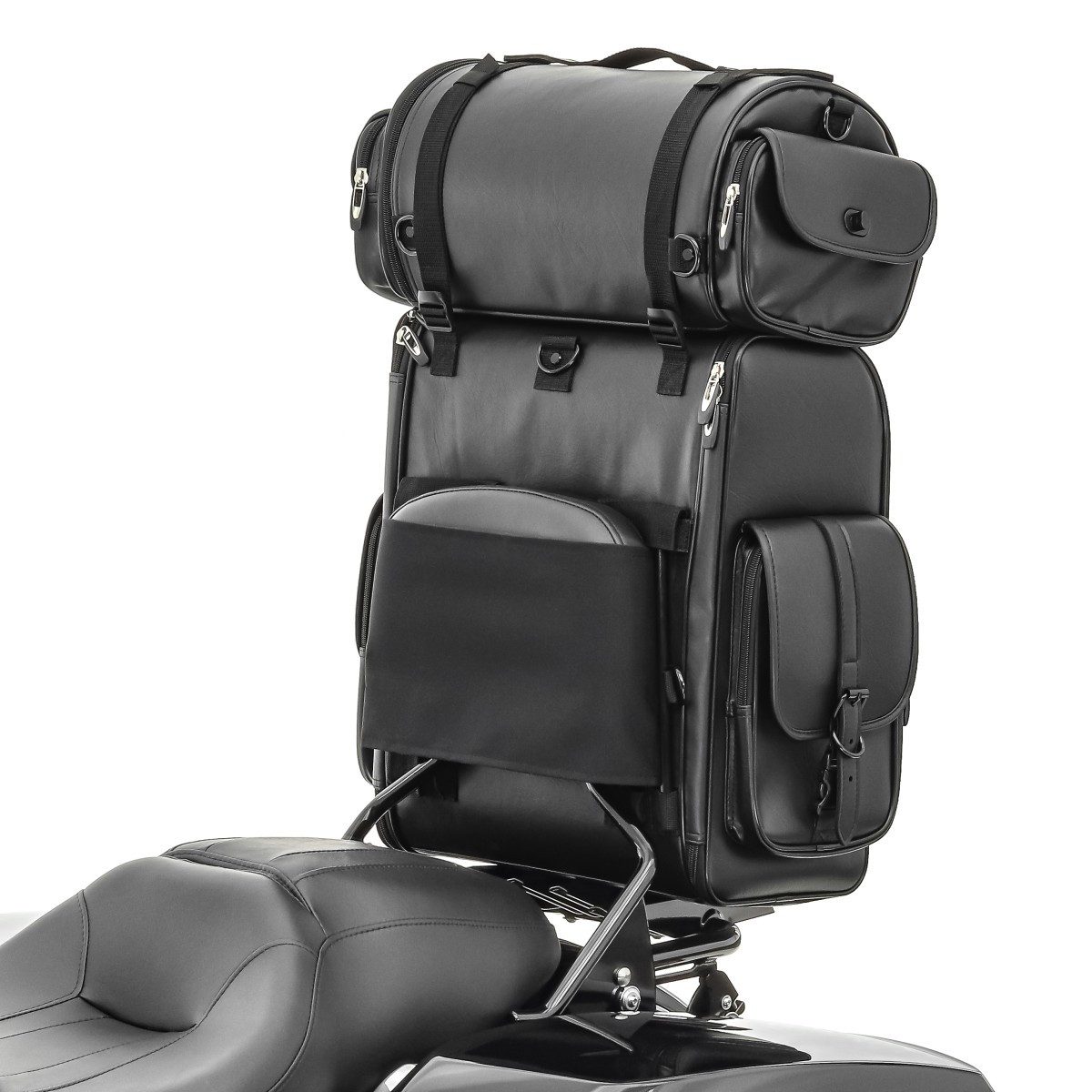 Craftride Reisetasche Sissybar CSL + Hecktasche LX für Indian Scout / Sixty 15-23 mit Gepäck