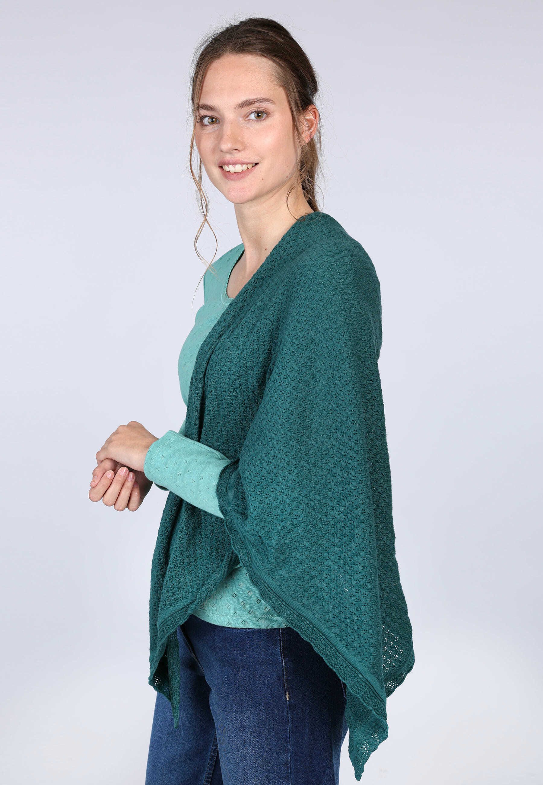 Sorgenfri Sylt Dreieckstuch Lisa, Ajour-Strickdetails günstig online kaufen