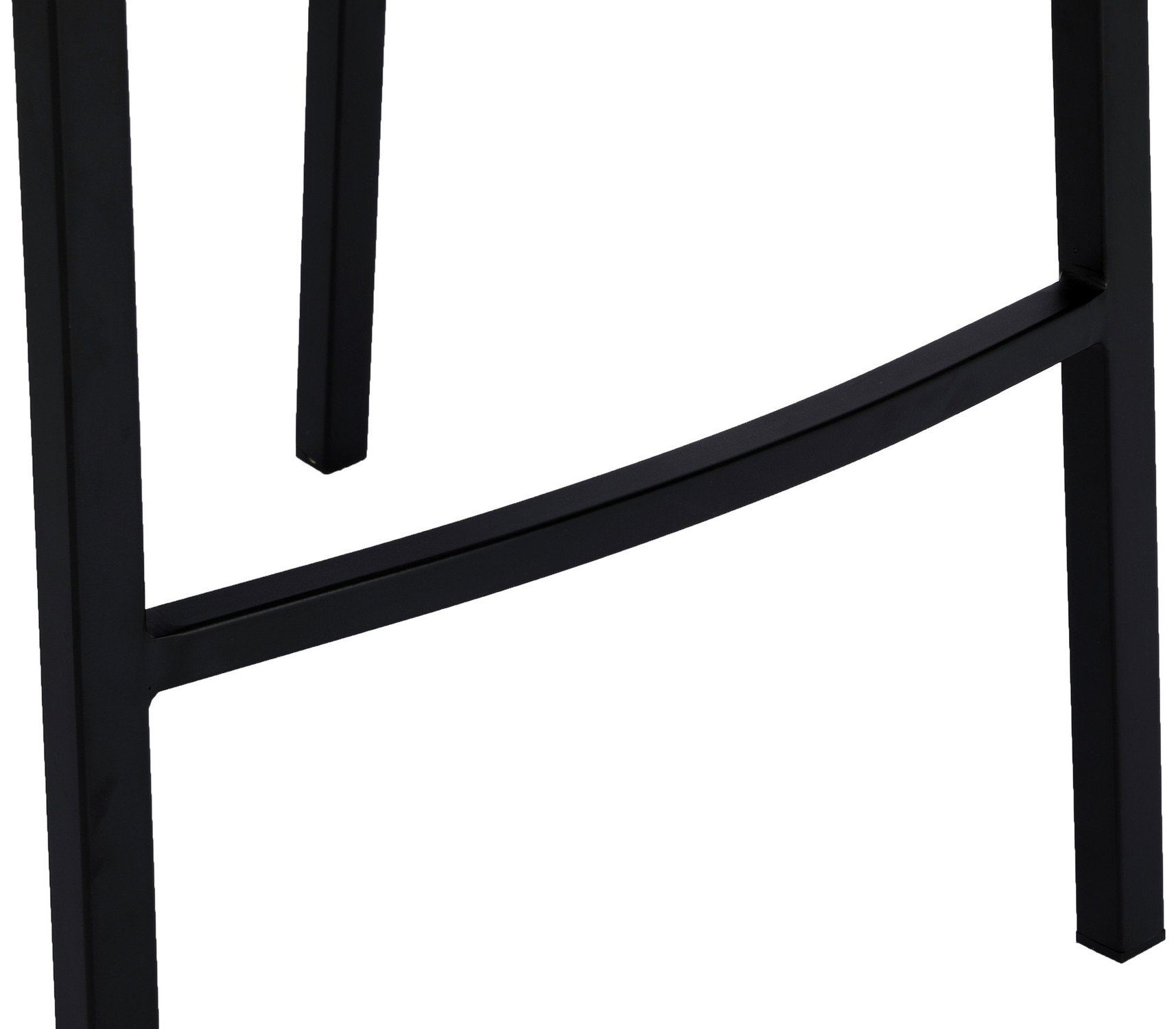 TPFLiving Barhocker Dundee mit bequemer 4-Fuß schwarz - Tresenhocker), Sitzfläche: für - & Metall Kunstleder und Rückenlehne Küche (Barstuhl Theke Hocker angenehmer Gestell Weiß Fußstütze