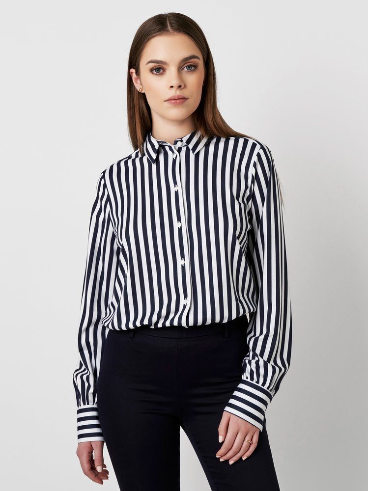 DESOTO Klassische Bluse Lizzy mit Hemdblusenkragen